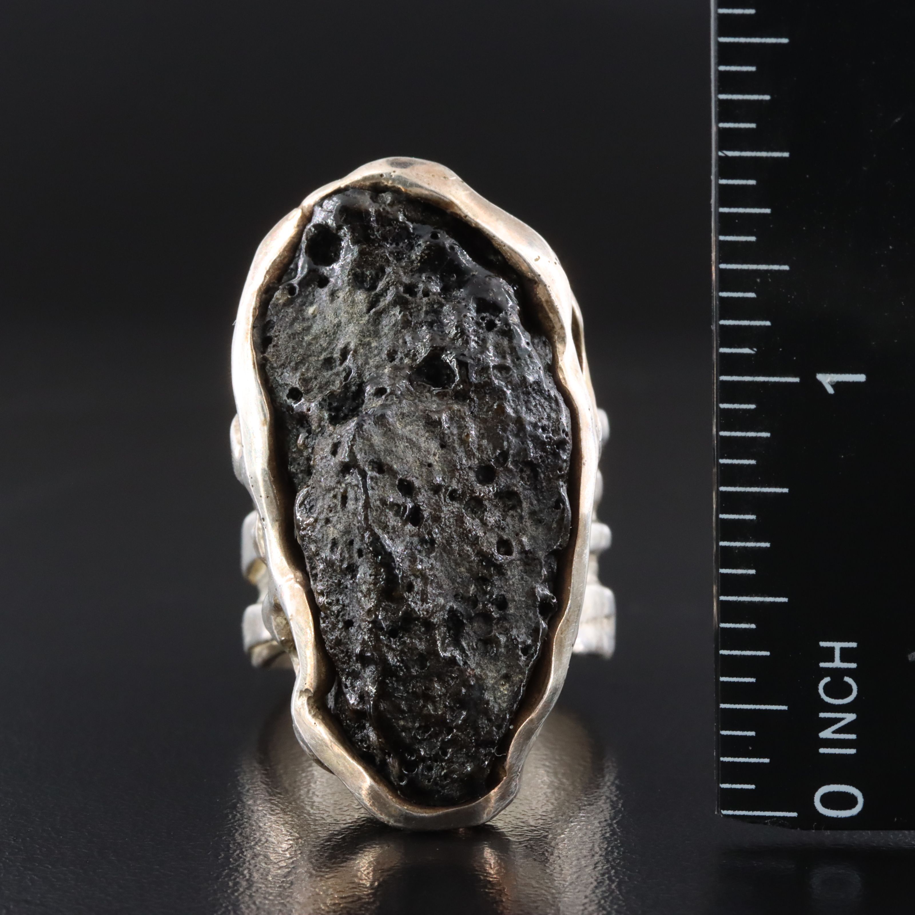 Sterling Tektite Ring