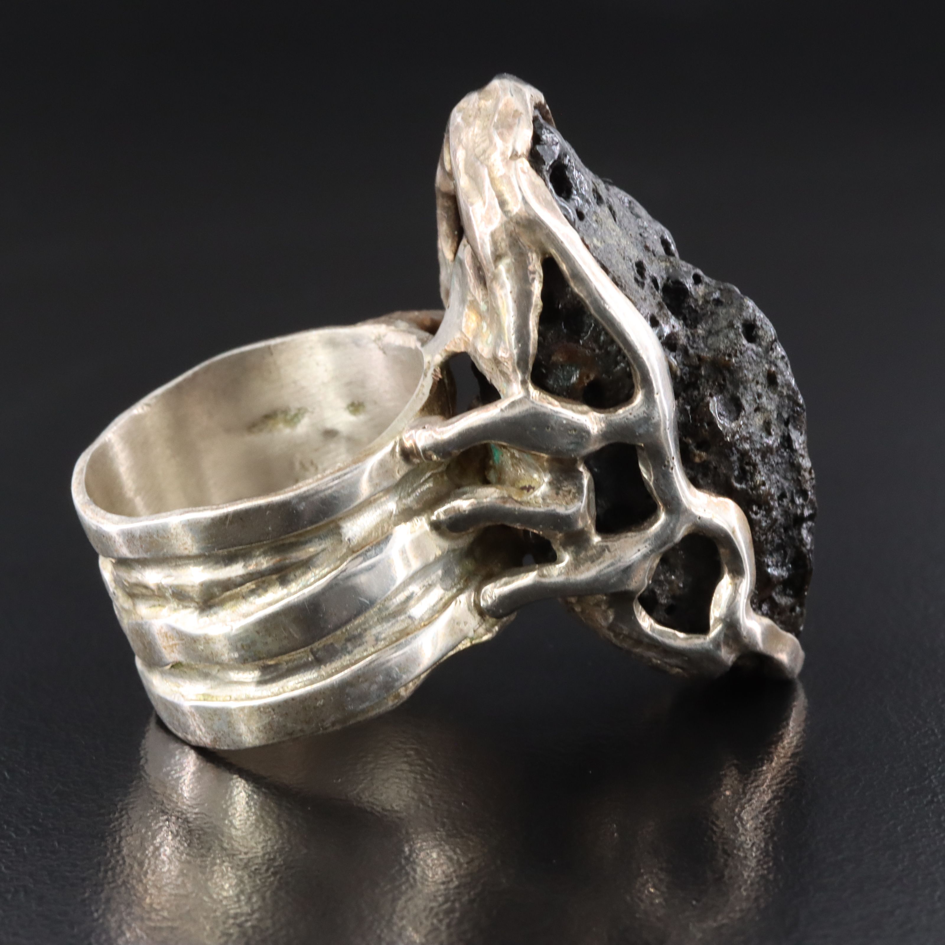 Sterling Tektite Ring