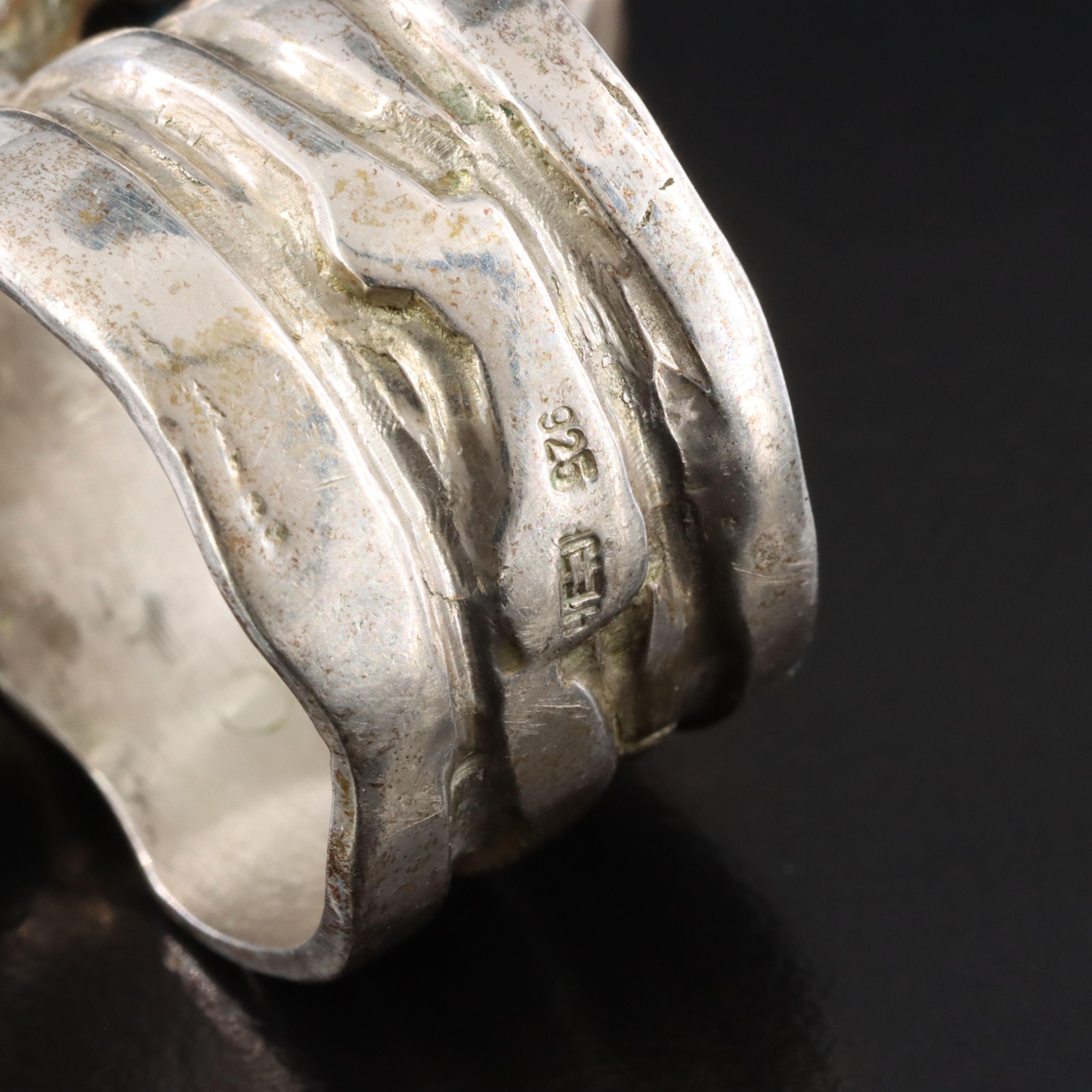 Sterling Tektite Ring