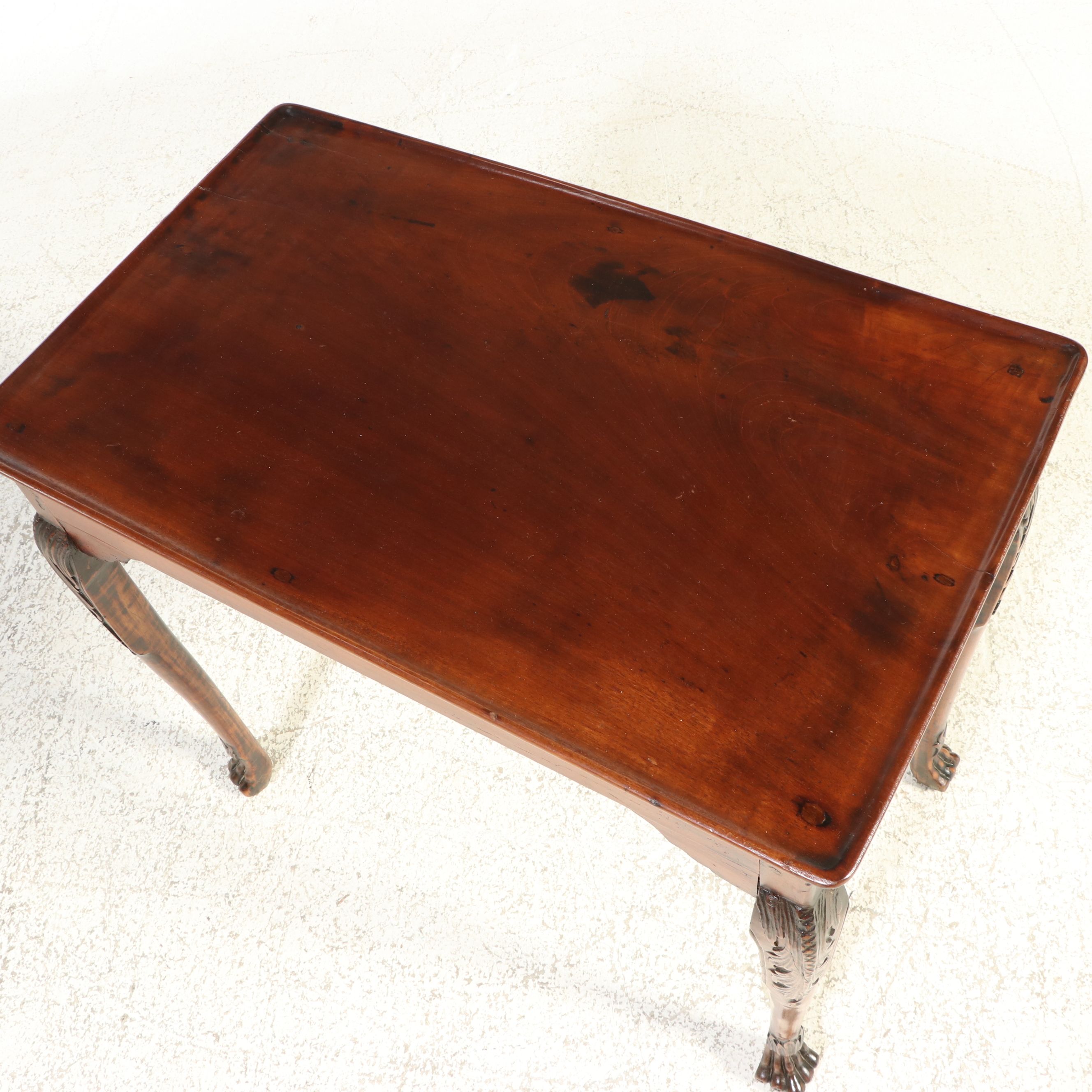 Chippendale Style Mahogany Silver Table, 19th Century
