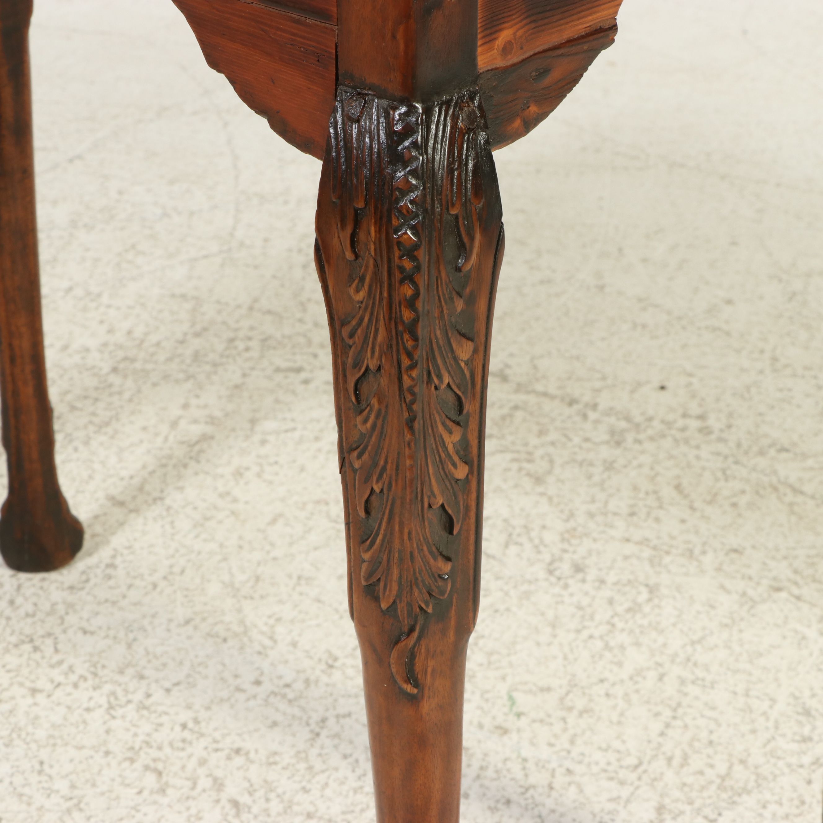 Chippendale Style Mahogany Silver Table, 19th Century