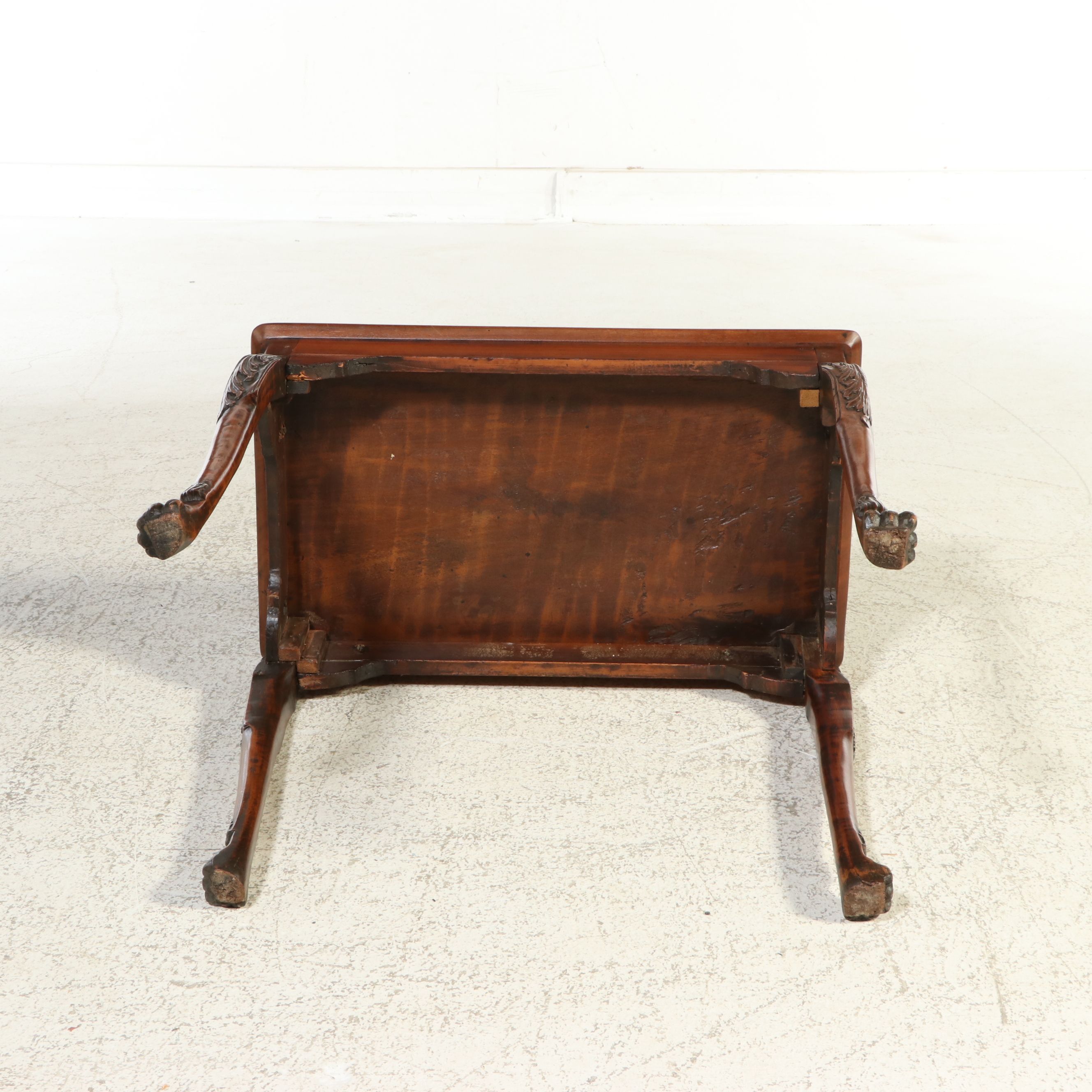 Chippendale Style Mahogany Silver Table, 19th Century