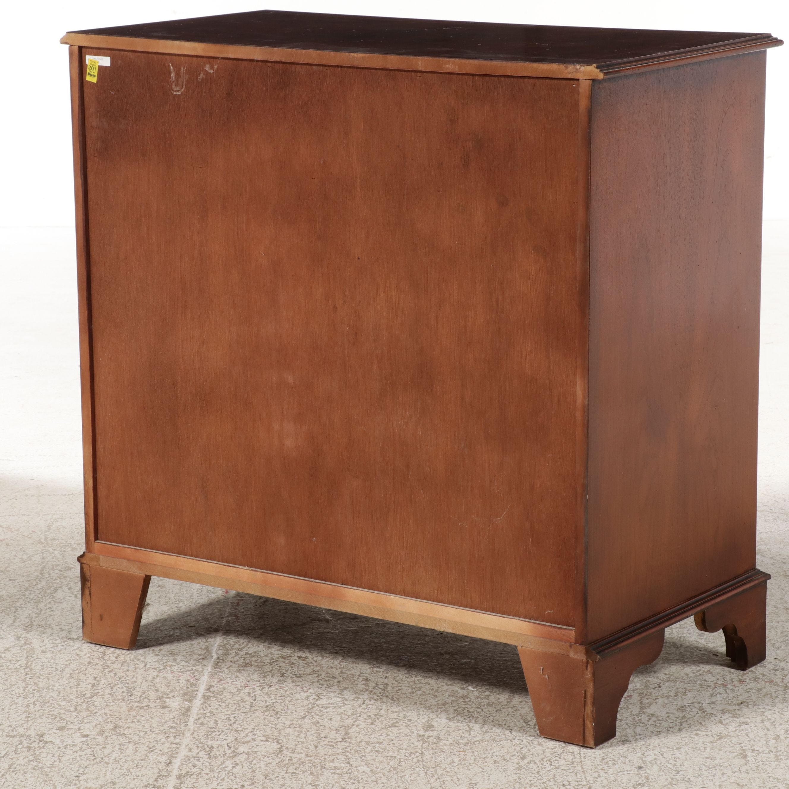 Churchill's Furniture Inlaid Flame Mahogany Hepplewhite Style Chest
