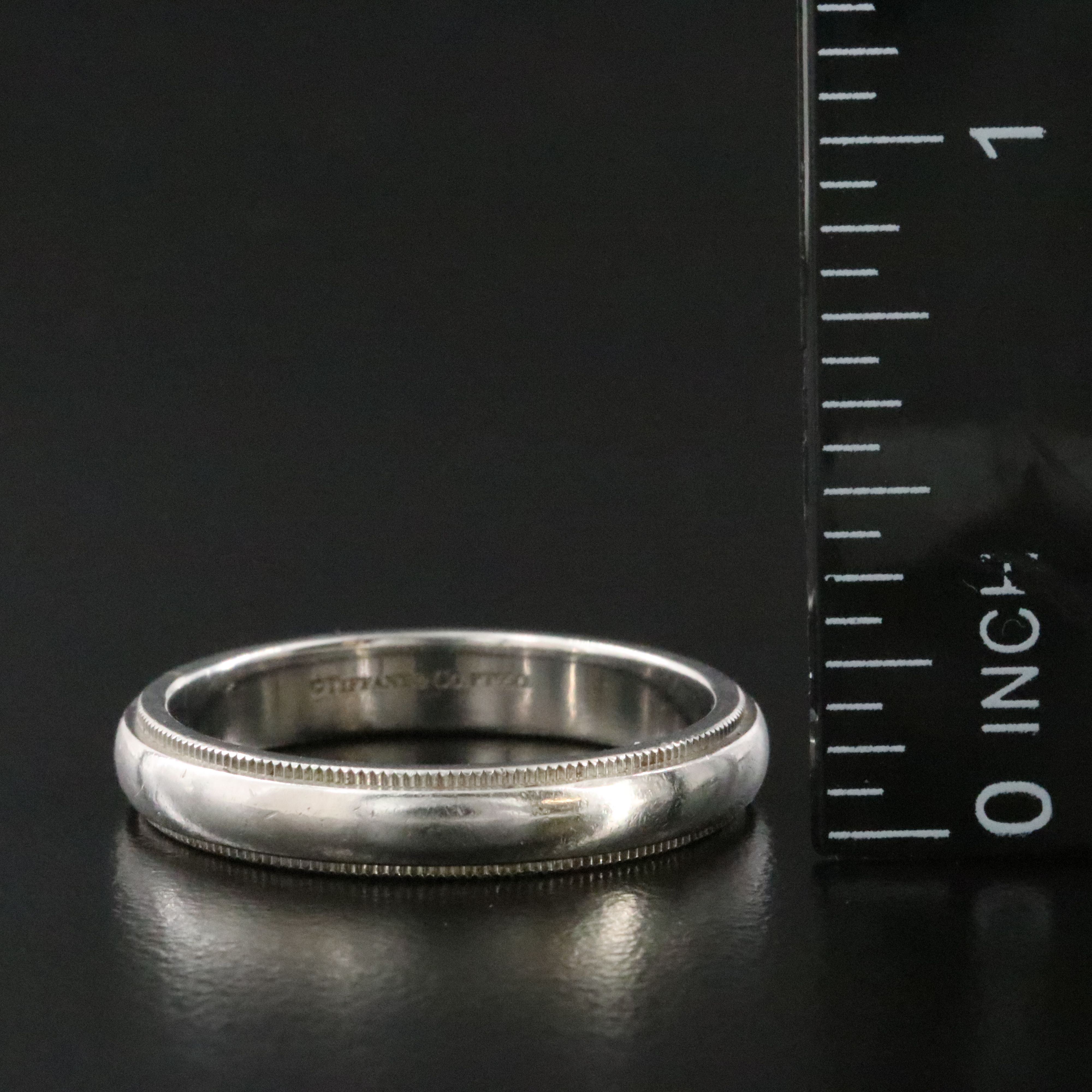 Tiffany & Co. Together Platinum Milgrain Band