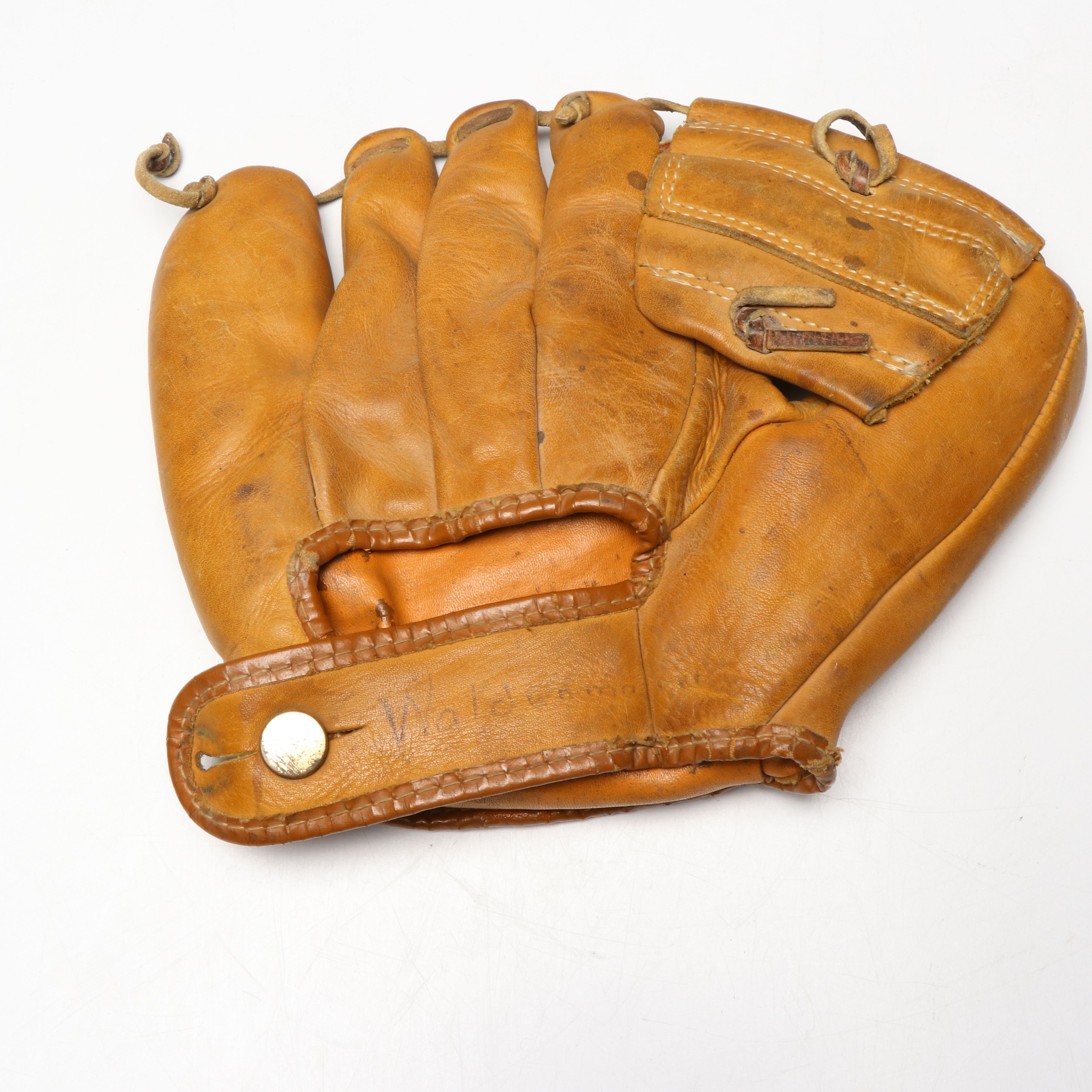 J.C. Higgins and Rawlings Baseball Gloves with Felt Ribbon and Vintage Baseball