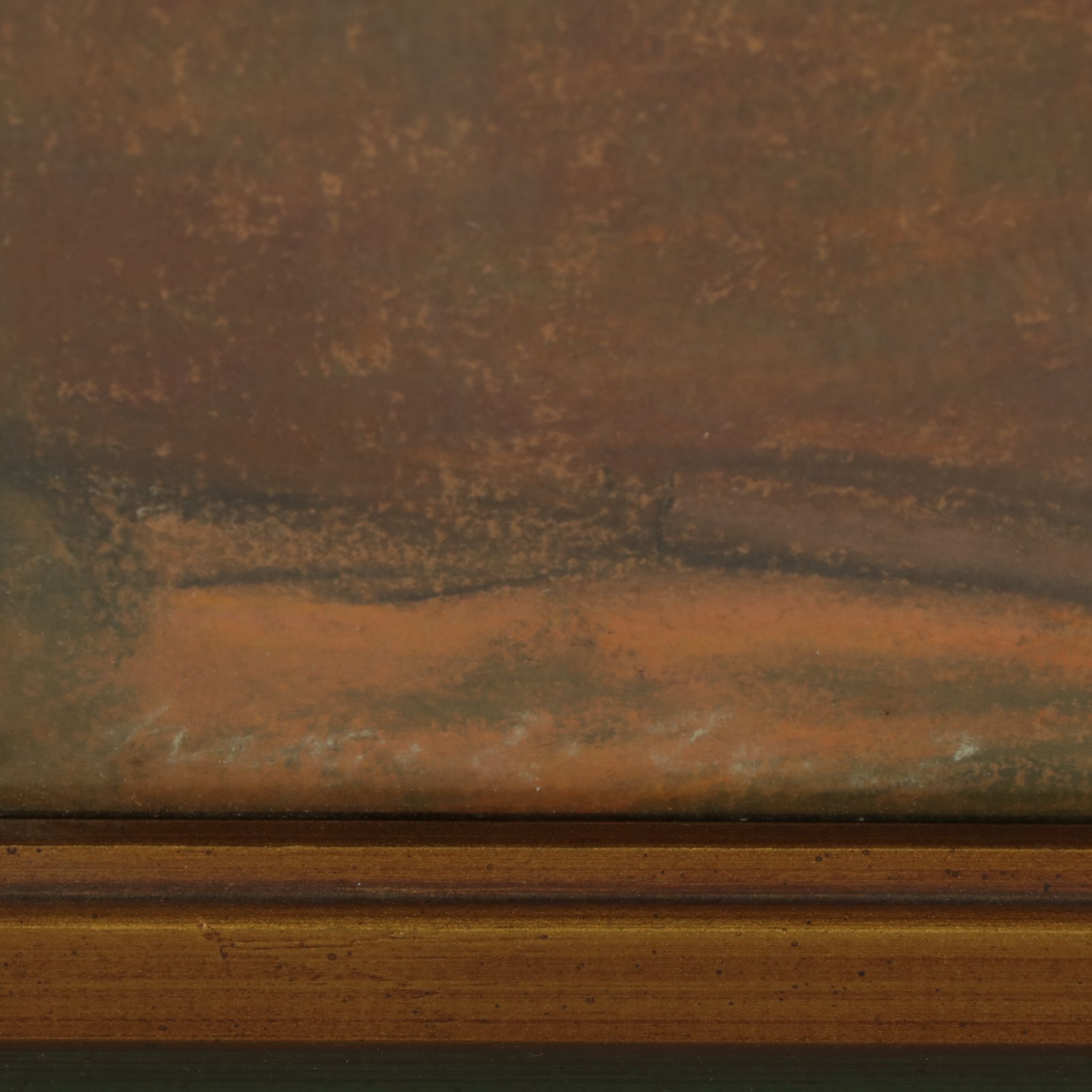 Landscape Oil Painting with Farmhouse Facade Attributed to Hugo Troendle