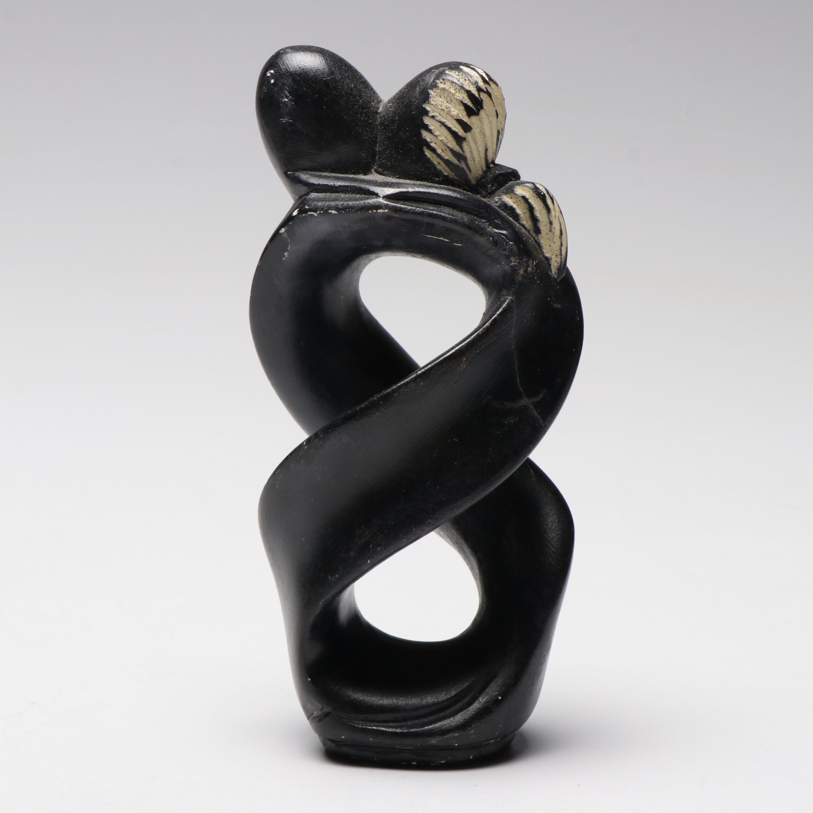 Artist Signed Hand-Crafted Plaster Abstract of Couple, 2016