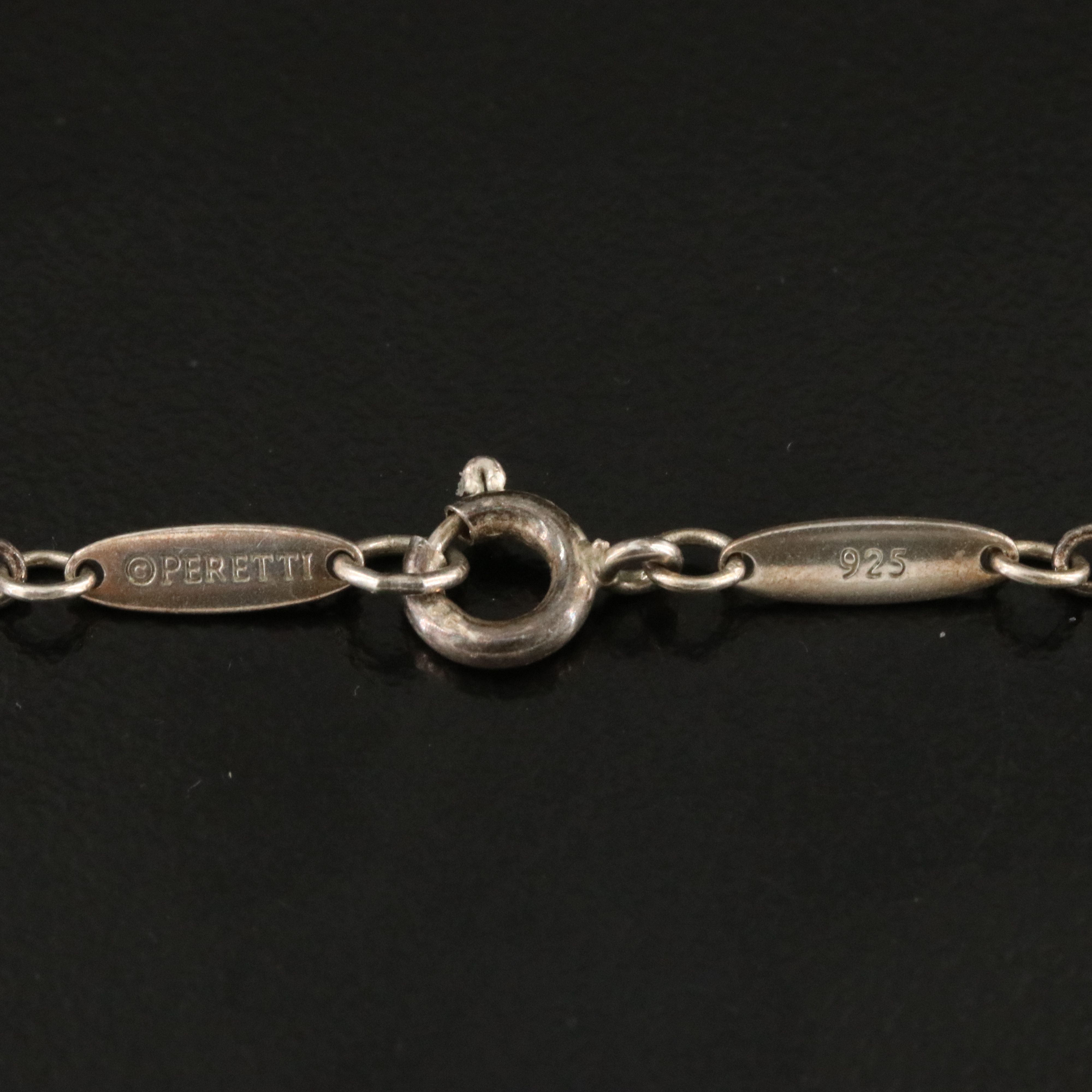 Elsa Peretti for Tiffany & Co. Sterling Tear Drop Lariat Necklace