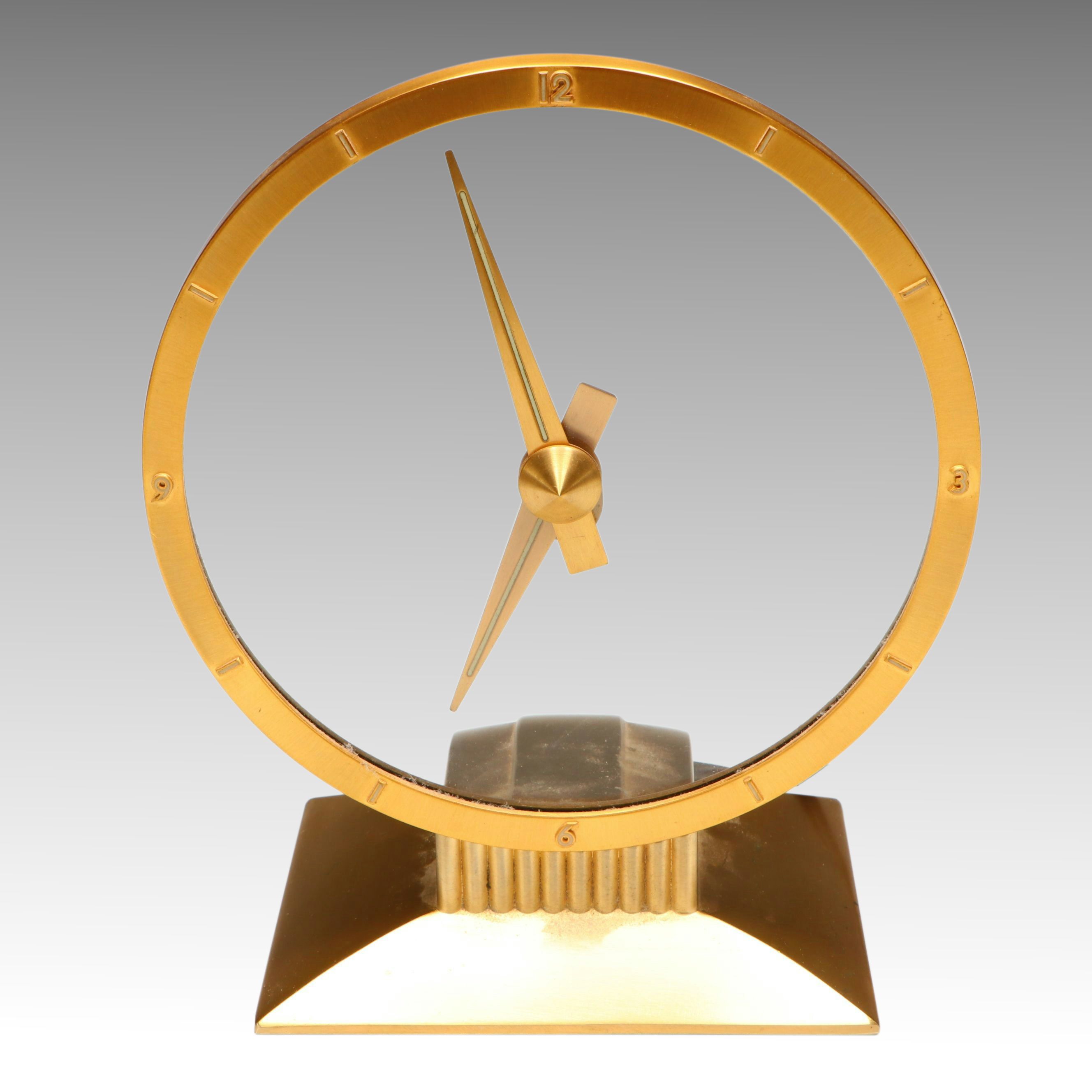 Jefferson Mid Century Modern "Golden Hour" Desk Clock