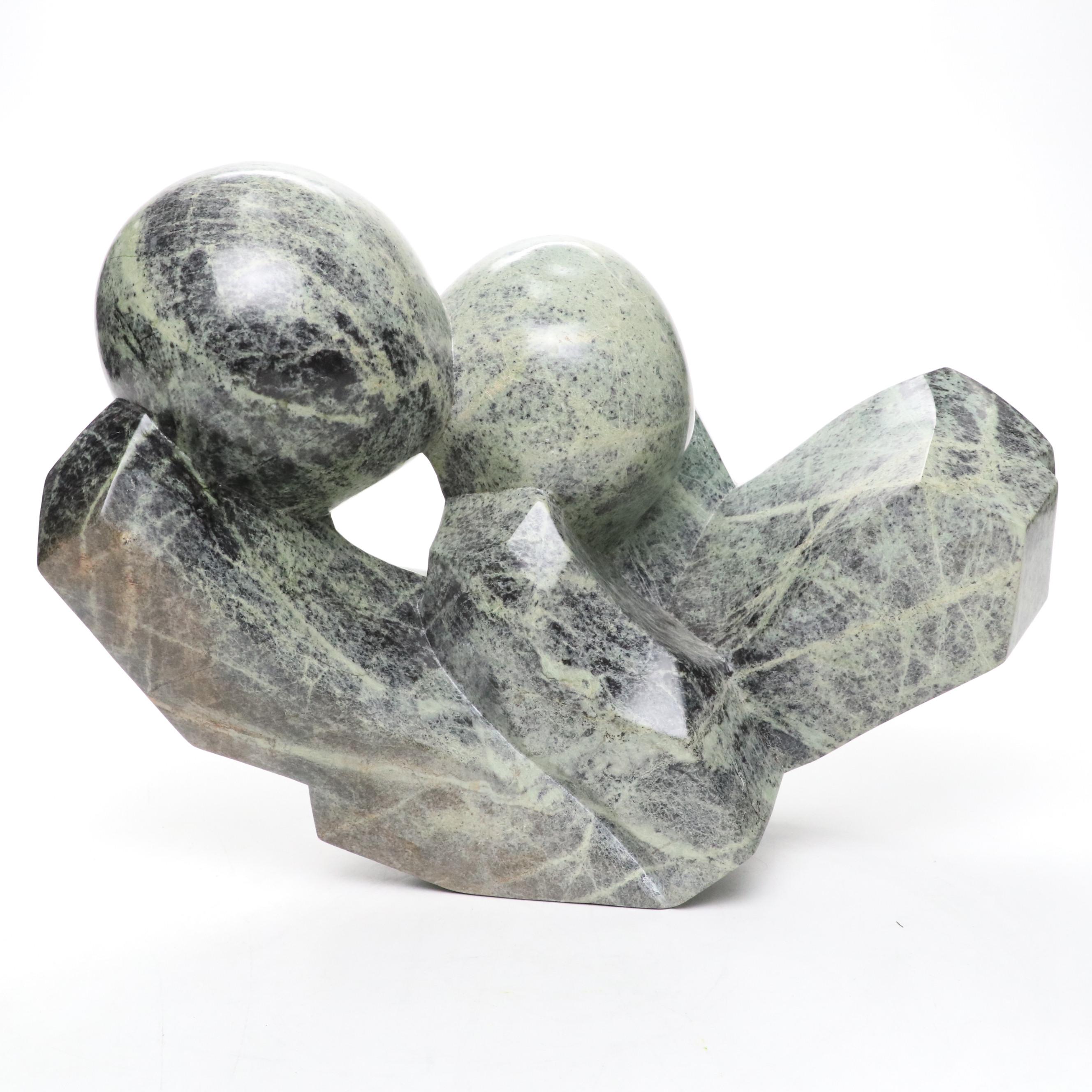 Brighton Sango Shona Carved Serpentine Abstract Figural Sculpture