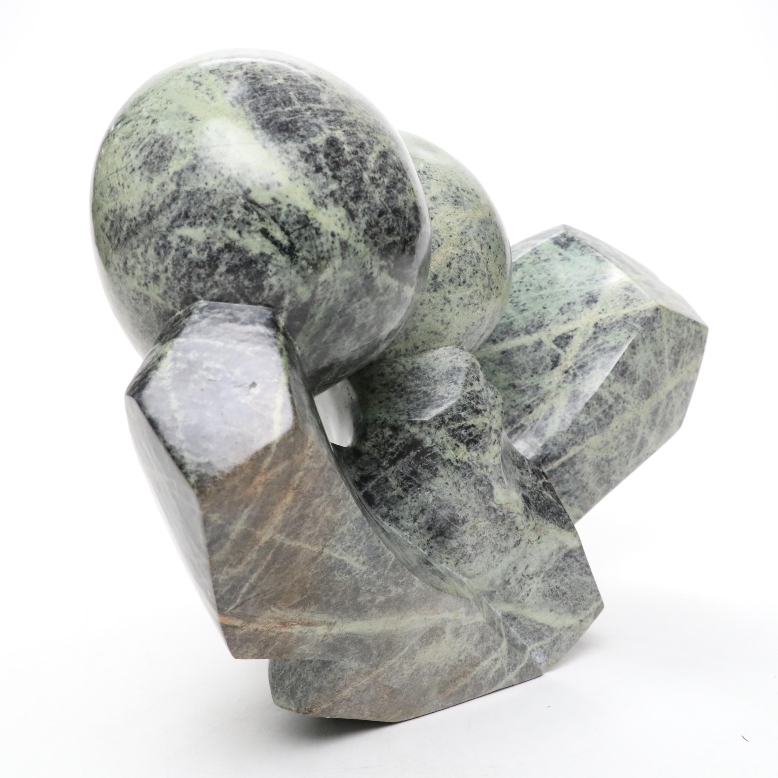 Brighton Sango Shona Carved Serpentine Abstract Figural Sculpture