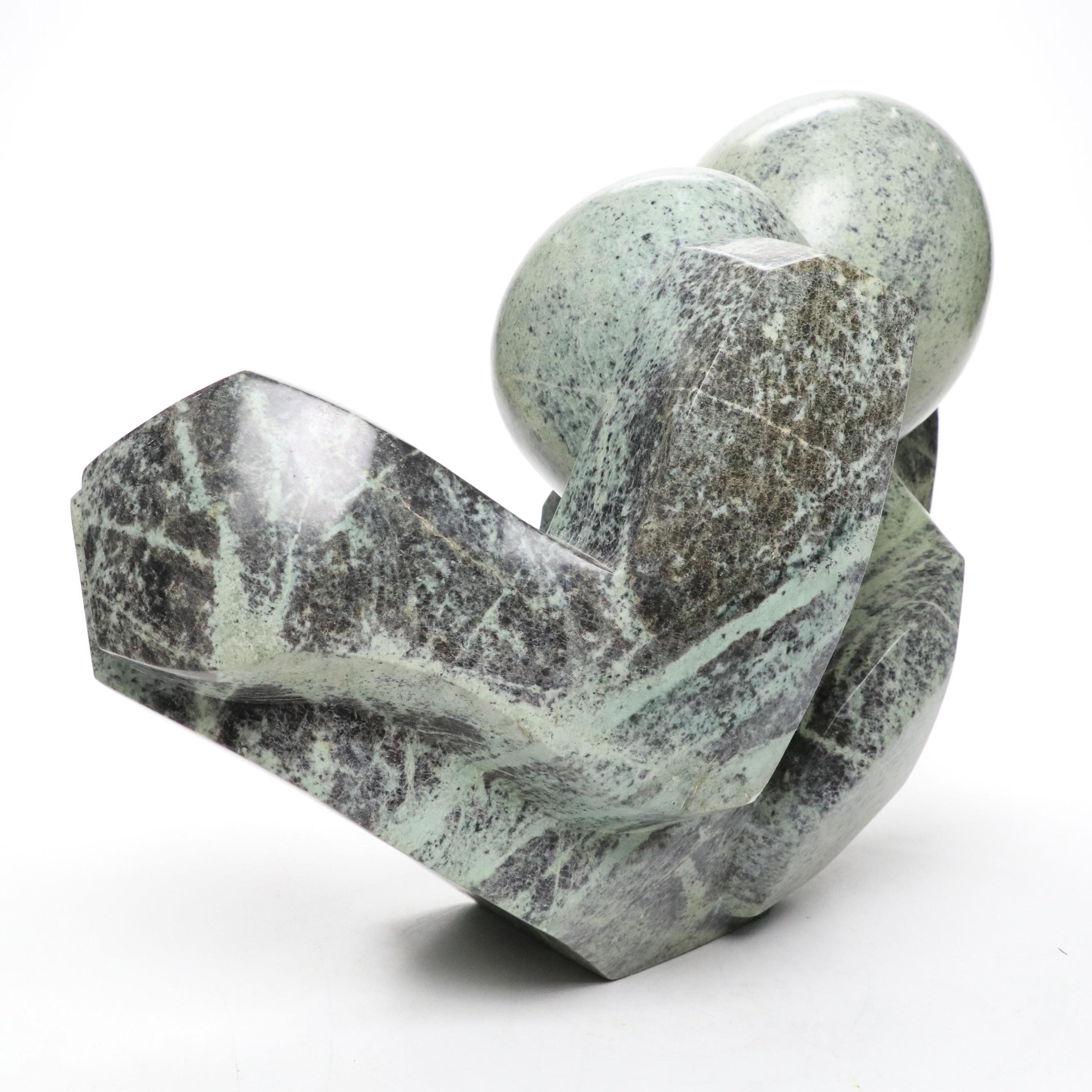 Brighton Sango Shona Carved Serpentine Abstract Figural Sculpture