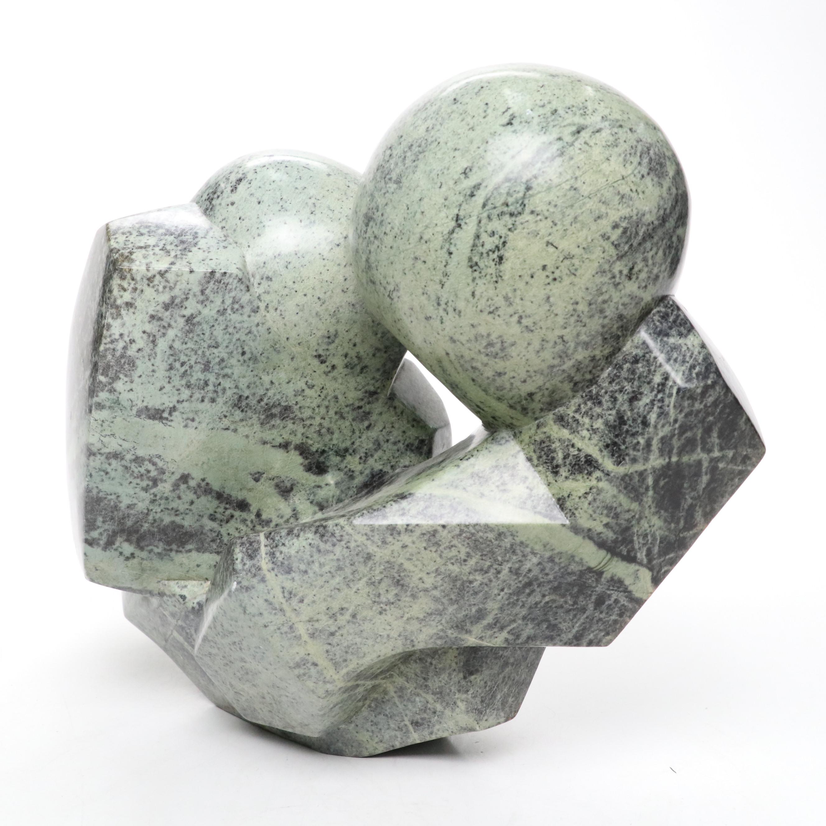 Brighton Sango Shona Carved Serpentine Abstract Figural Sculpture