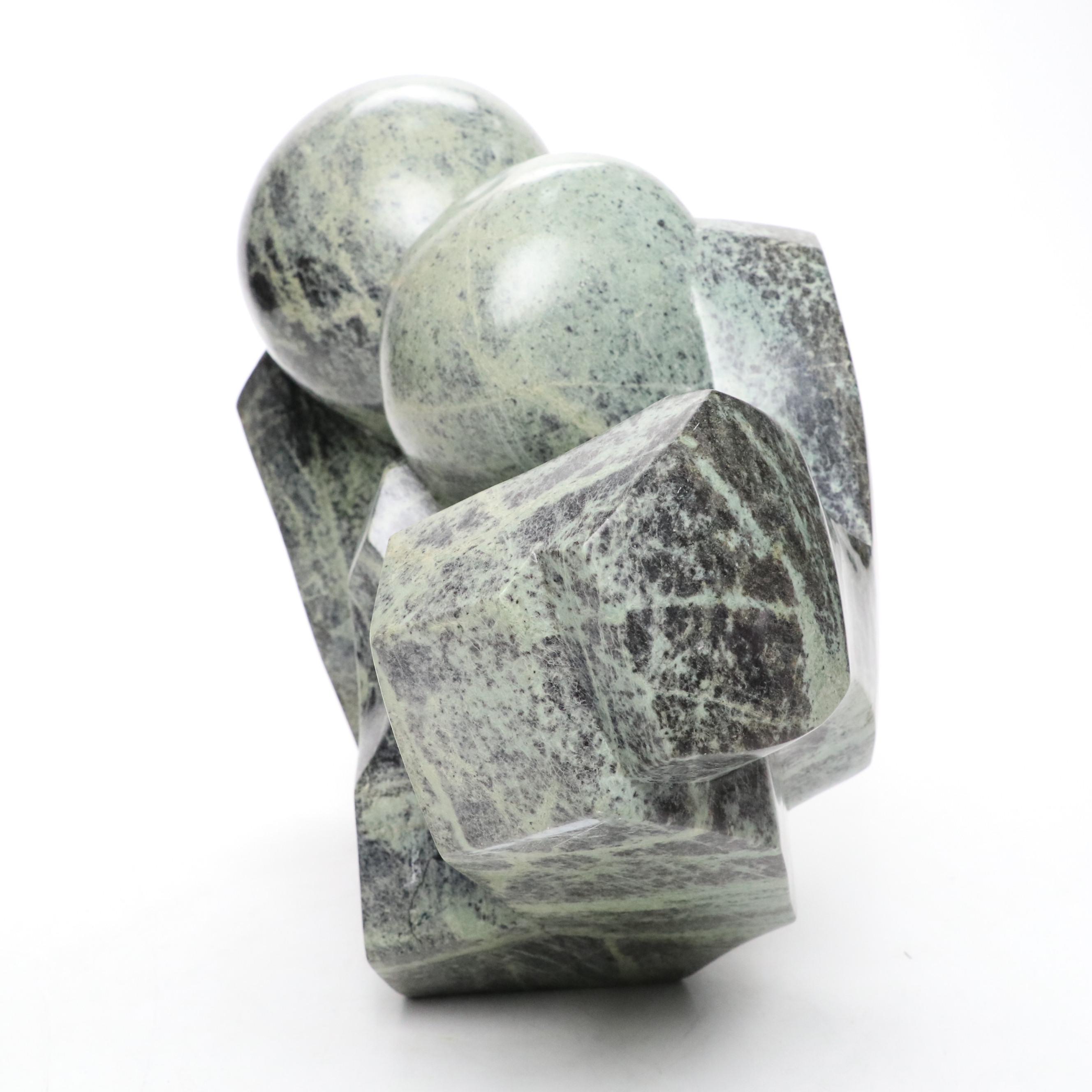 Brighton Sango Shona Carved Serpentine Abstract Figural Sculpture