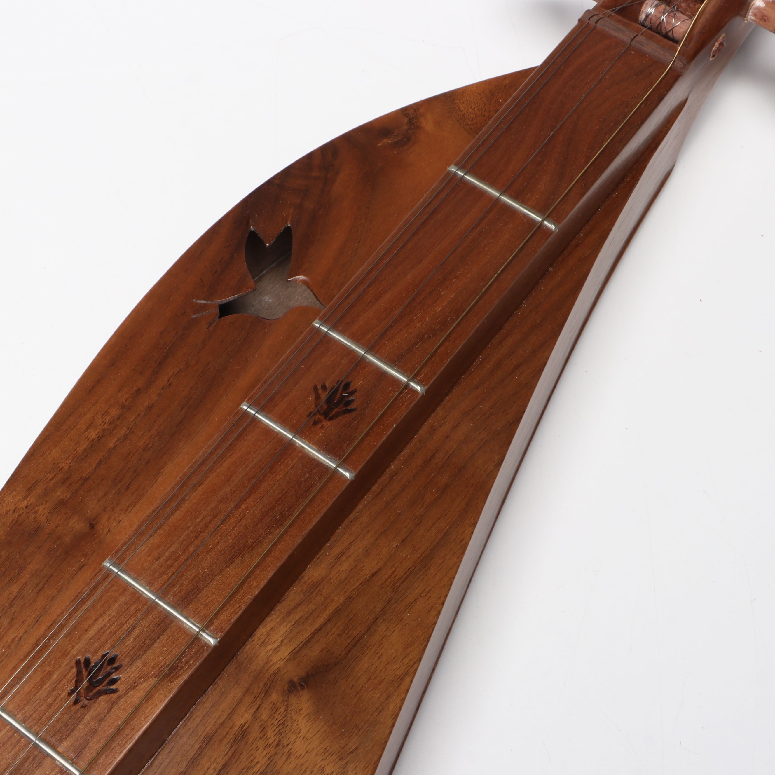 Warren A. May Handmade Wooden Dulcimer with Case