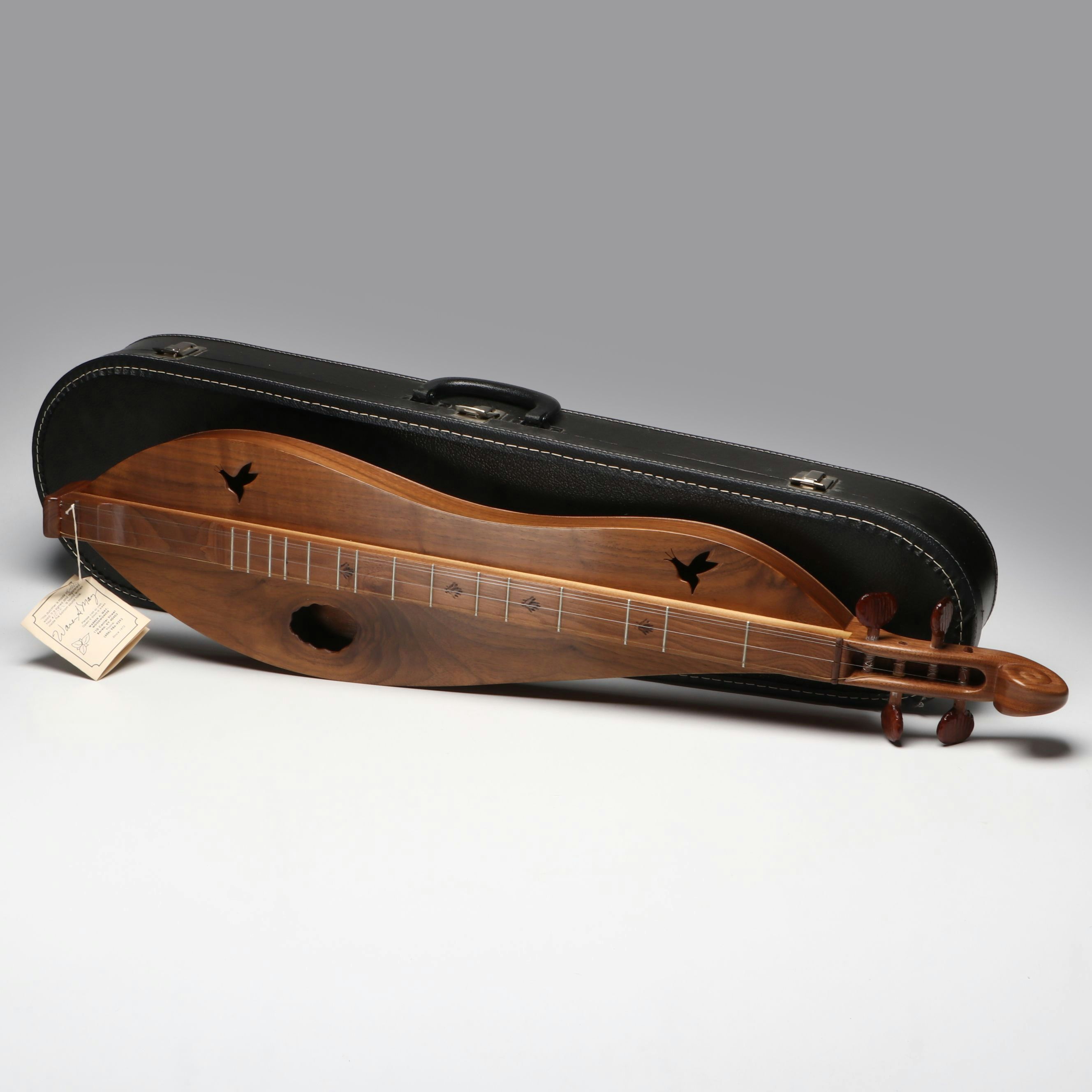 Warren A. May Handmade Wooden Dulcimer with Case