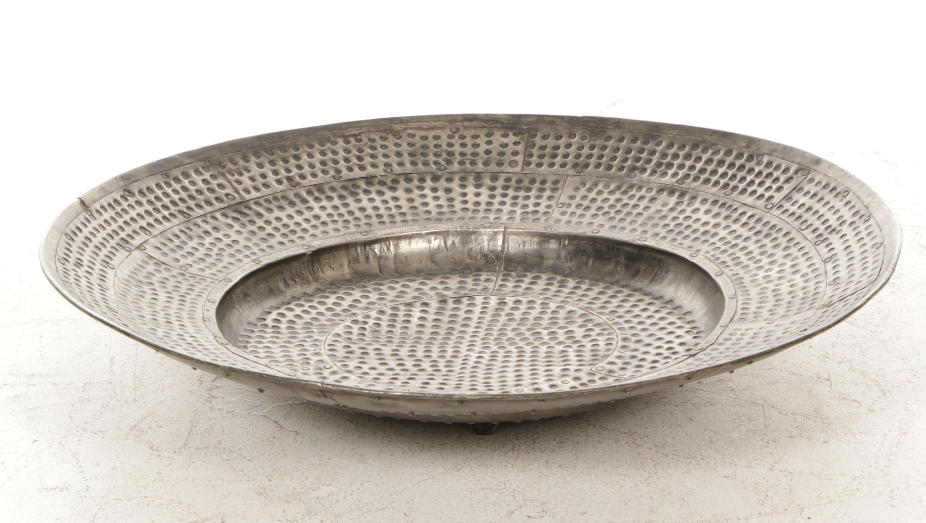 Hammered Metal Wall Platter