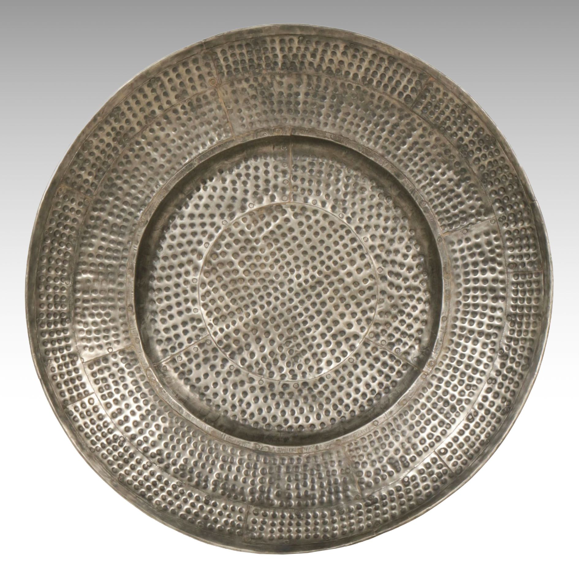 Hammered Metal Wall Platter