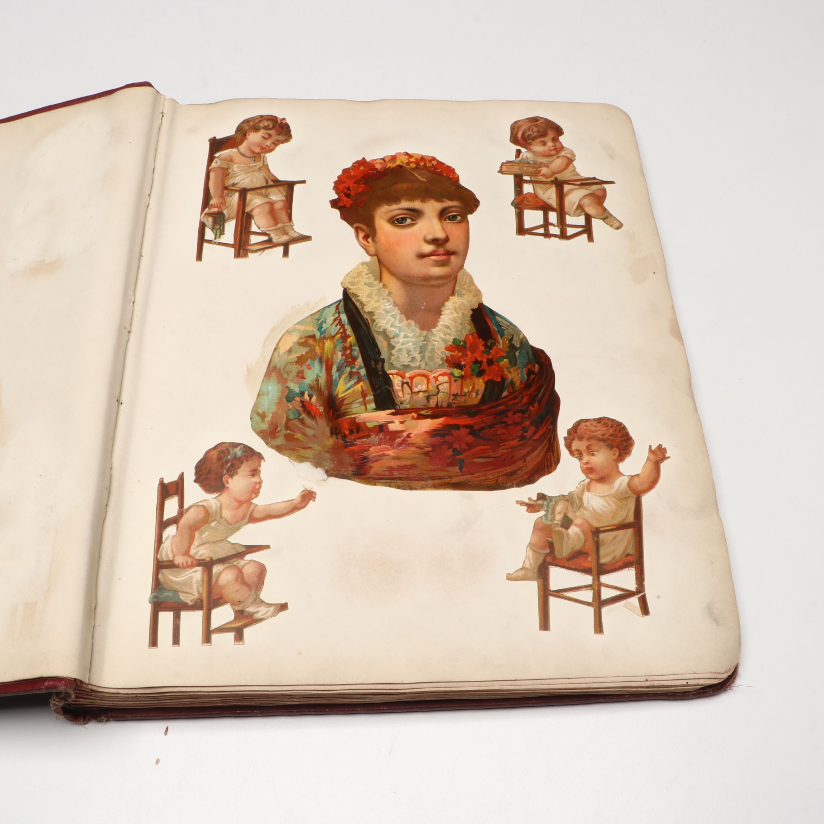 Victorian Scrapbook of Die-Cuts and Ephemera, Late 19th/Early 20th Century