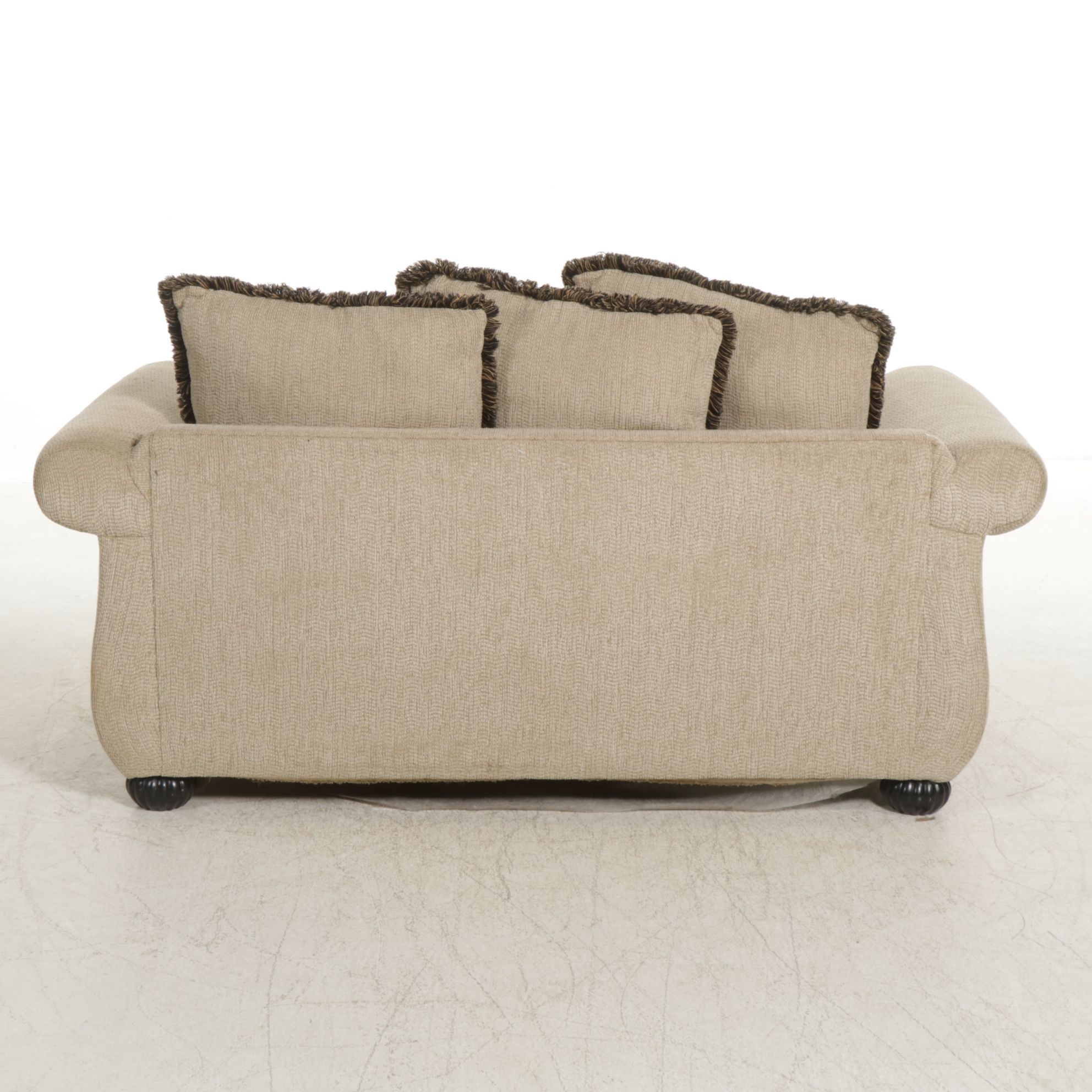Washington Furniture Empire Style Sofa with Accent Pillows, 21st Century