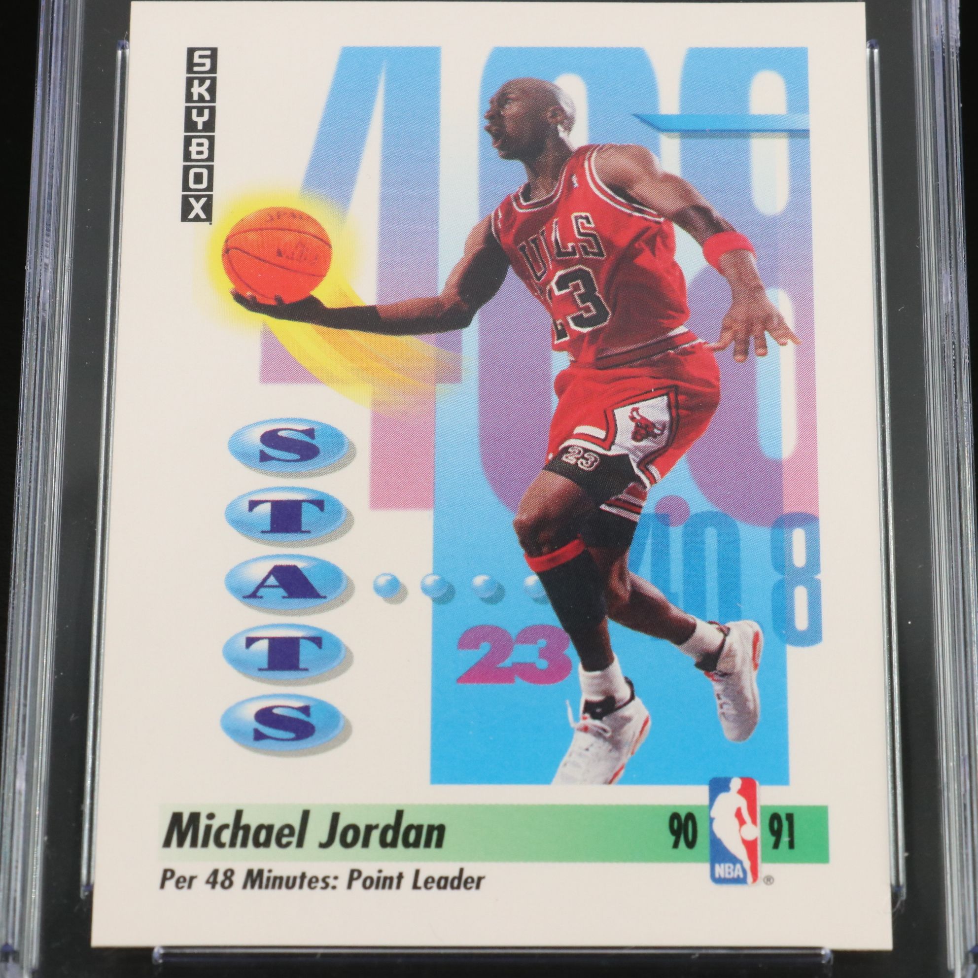 1991-92 SkyBox Michael Jordan Chicago Bulls Basketball Card Graded CSG 9