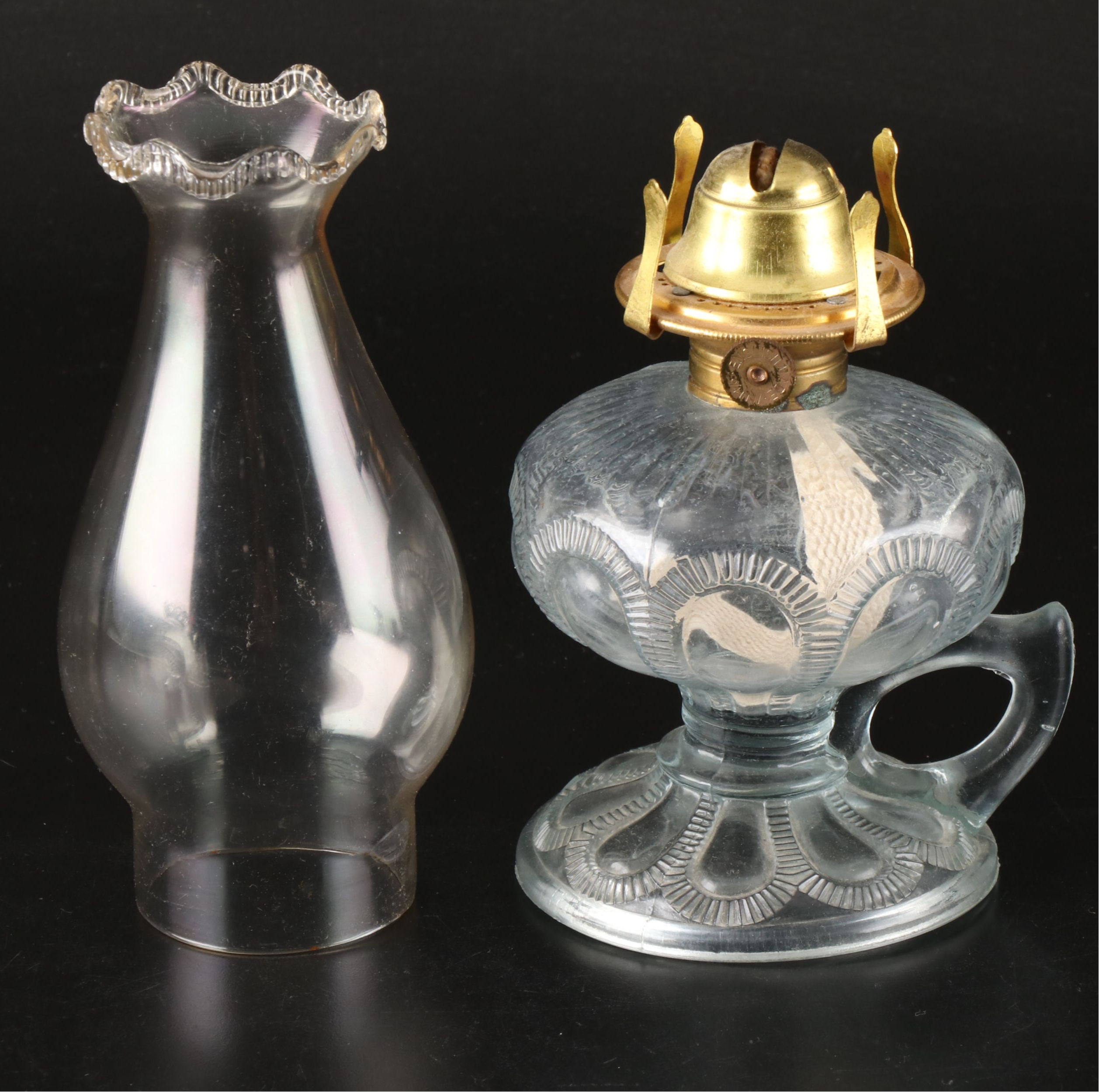 J. H. Millstein Co. Glass Rabbit with Oil Lantern, Vases and More Glassware