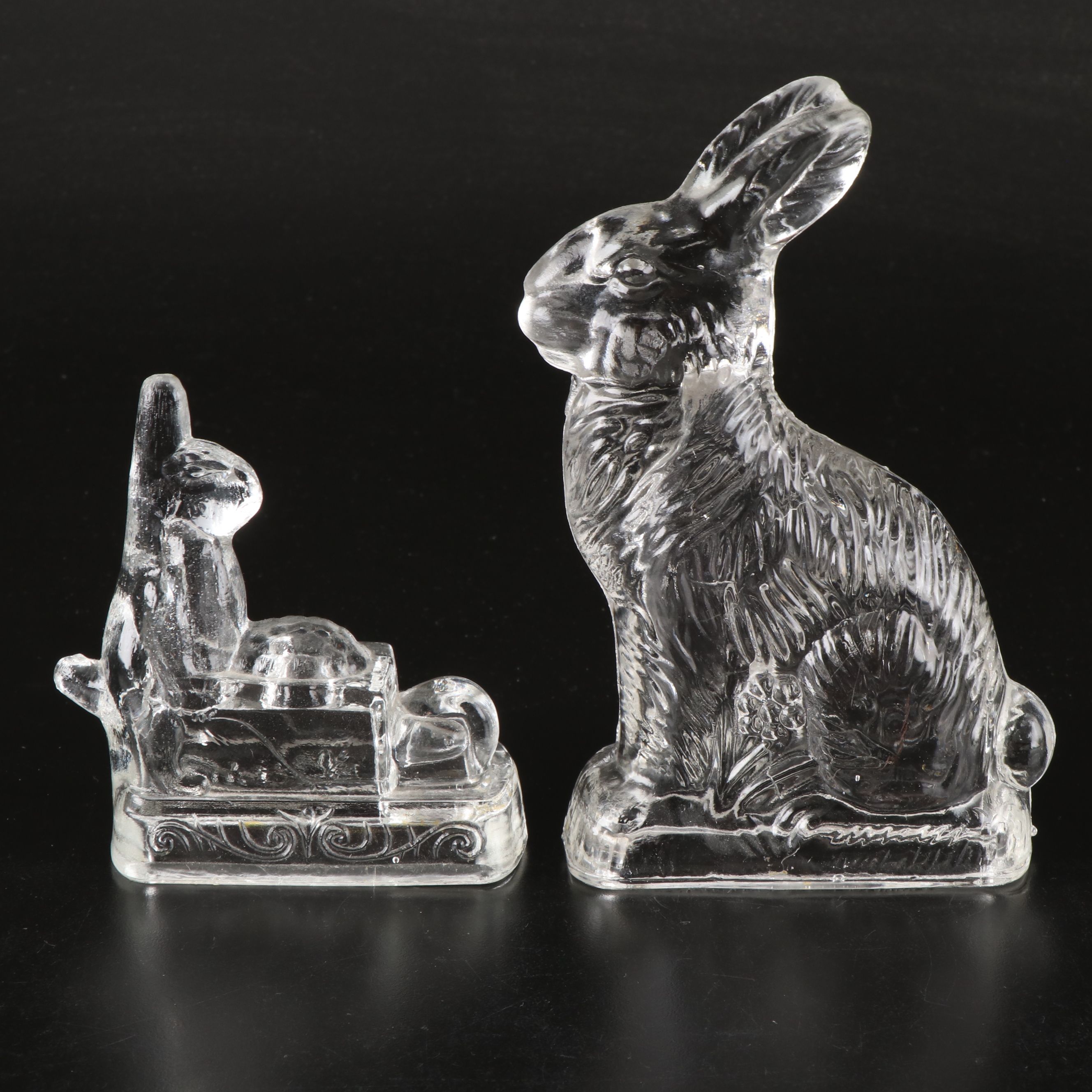 J. H. Millstein Co. Glass Rabbit with Oil Lantern, Vases and More Glassware