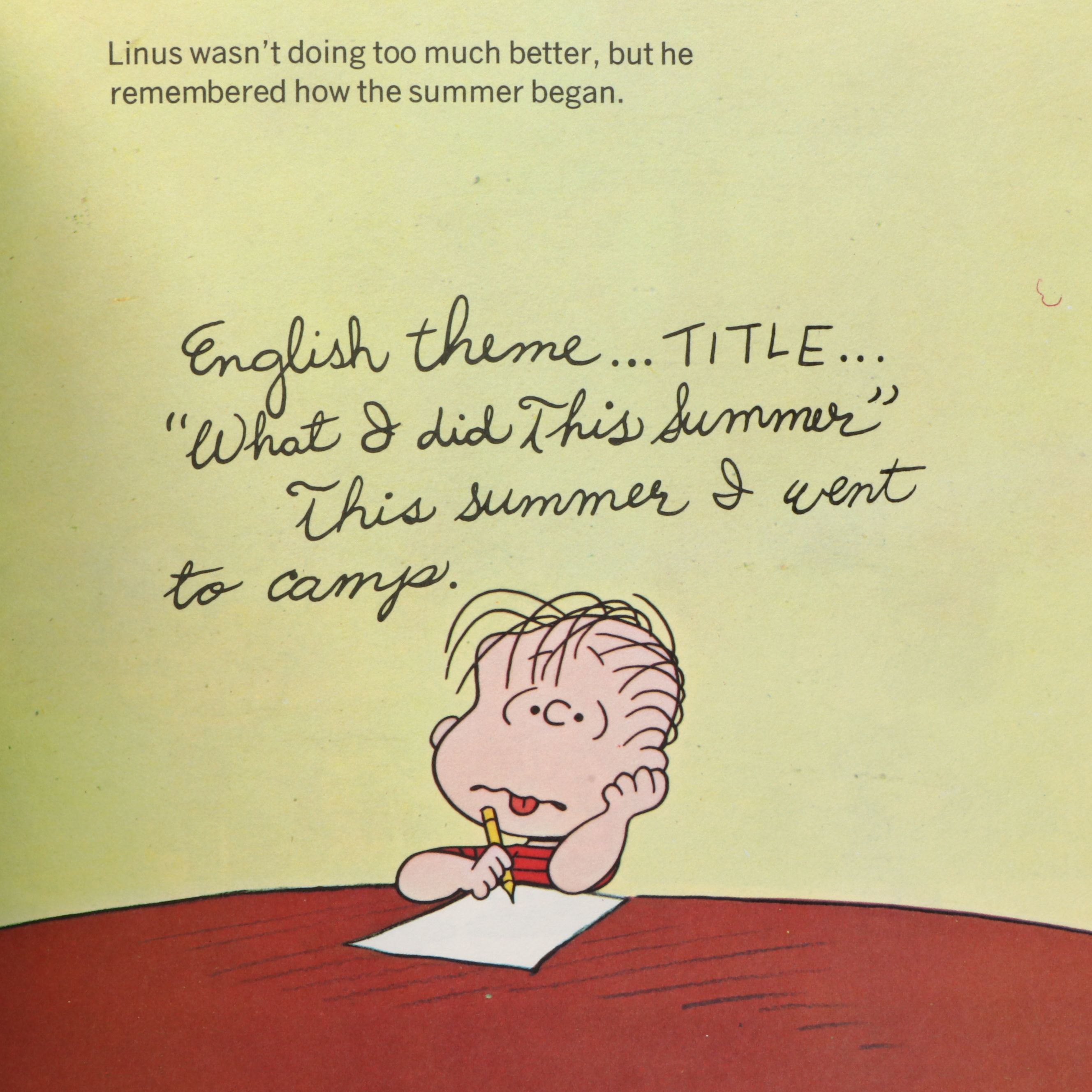 First Printing "It Was A Short Summer, Charlie Brown" by Charles M. Schulz, 1970