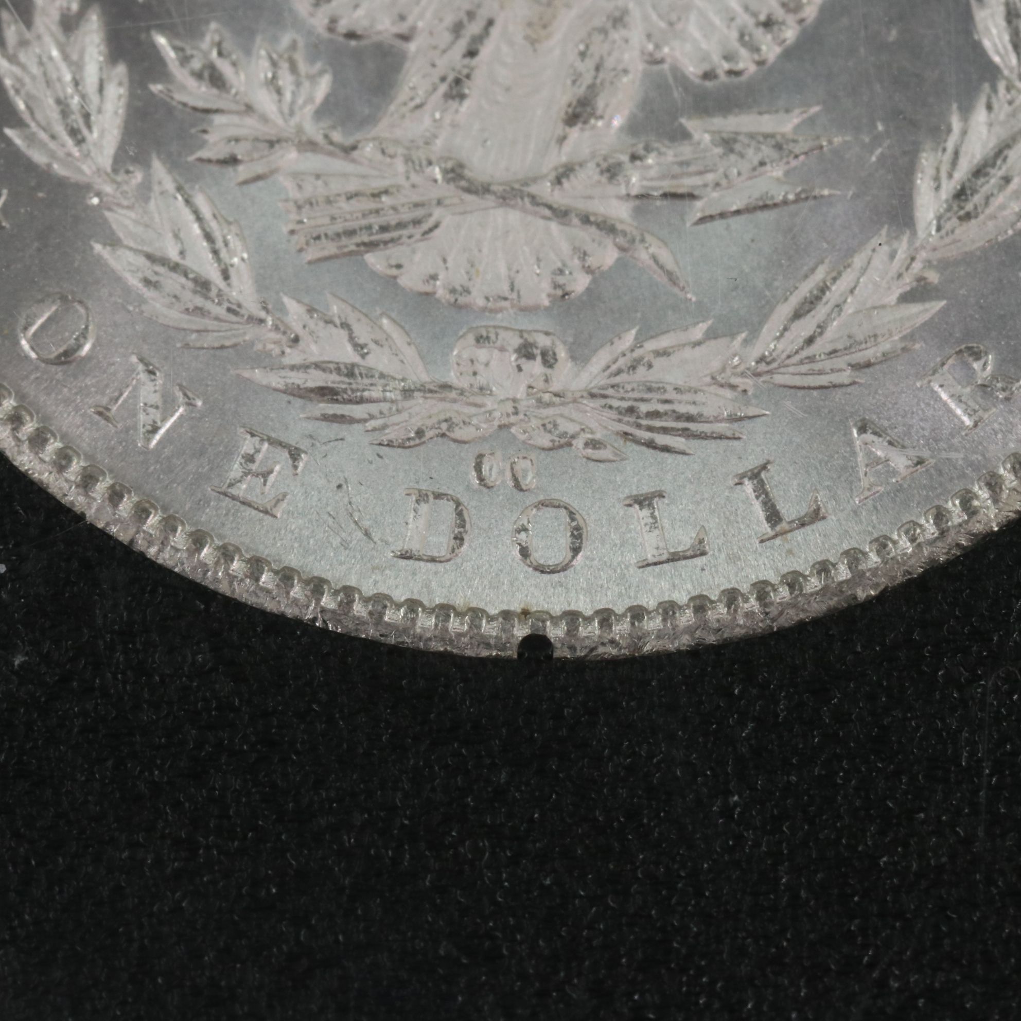 1884-CC Morgan Silver Dollar in a GSA Holder