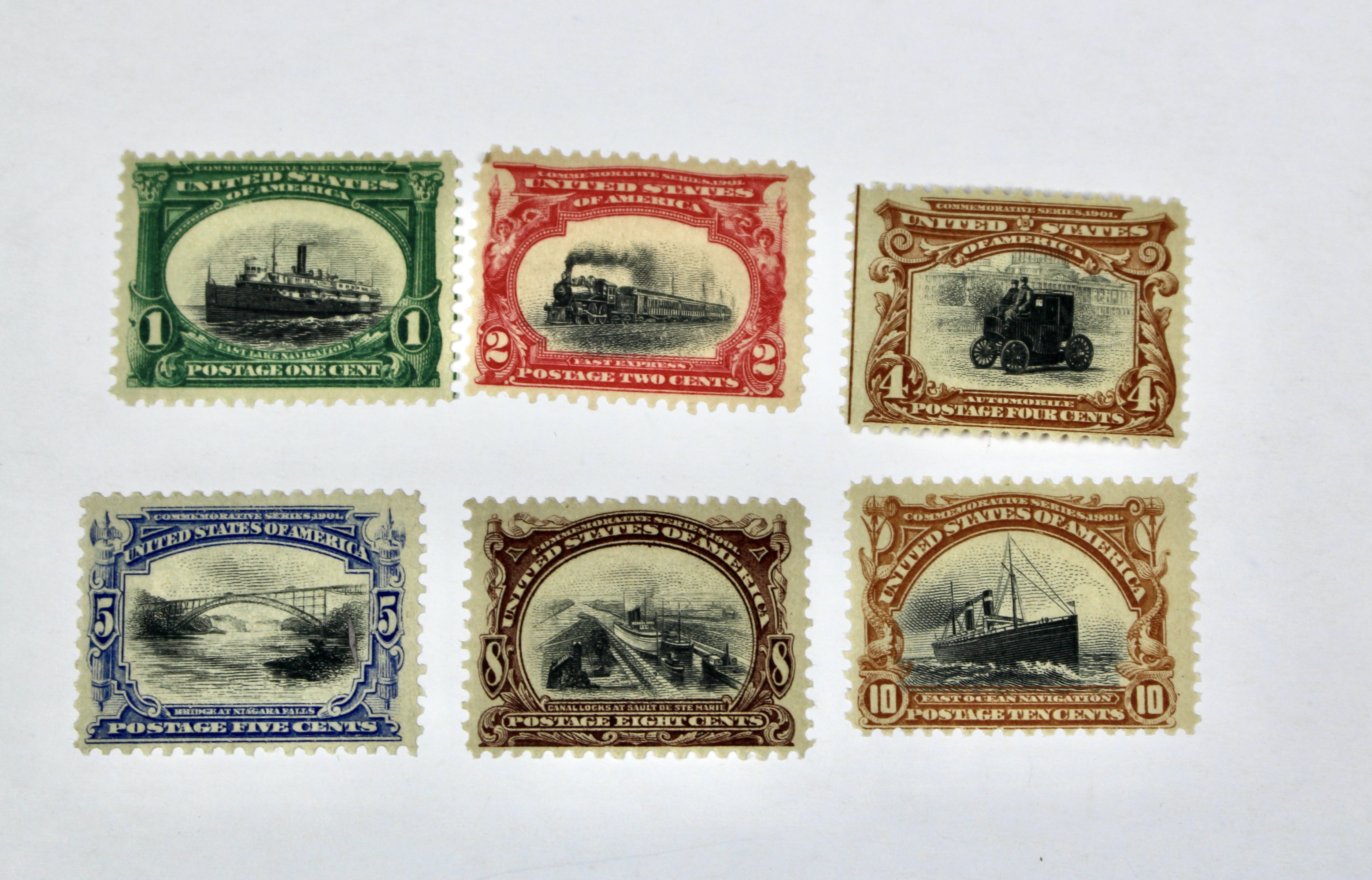 Mint Never Hinged 1901 Pan-American Exposition Postage Stamp Set