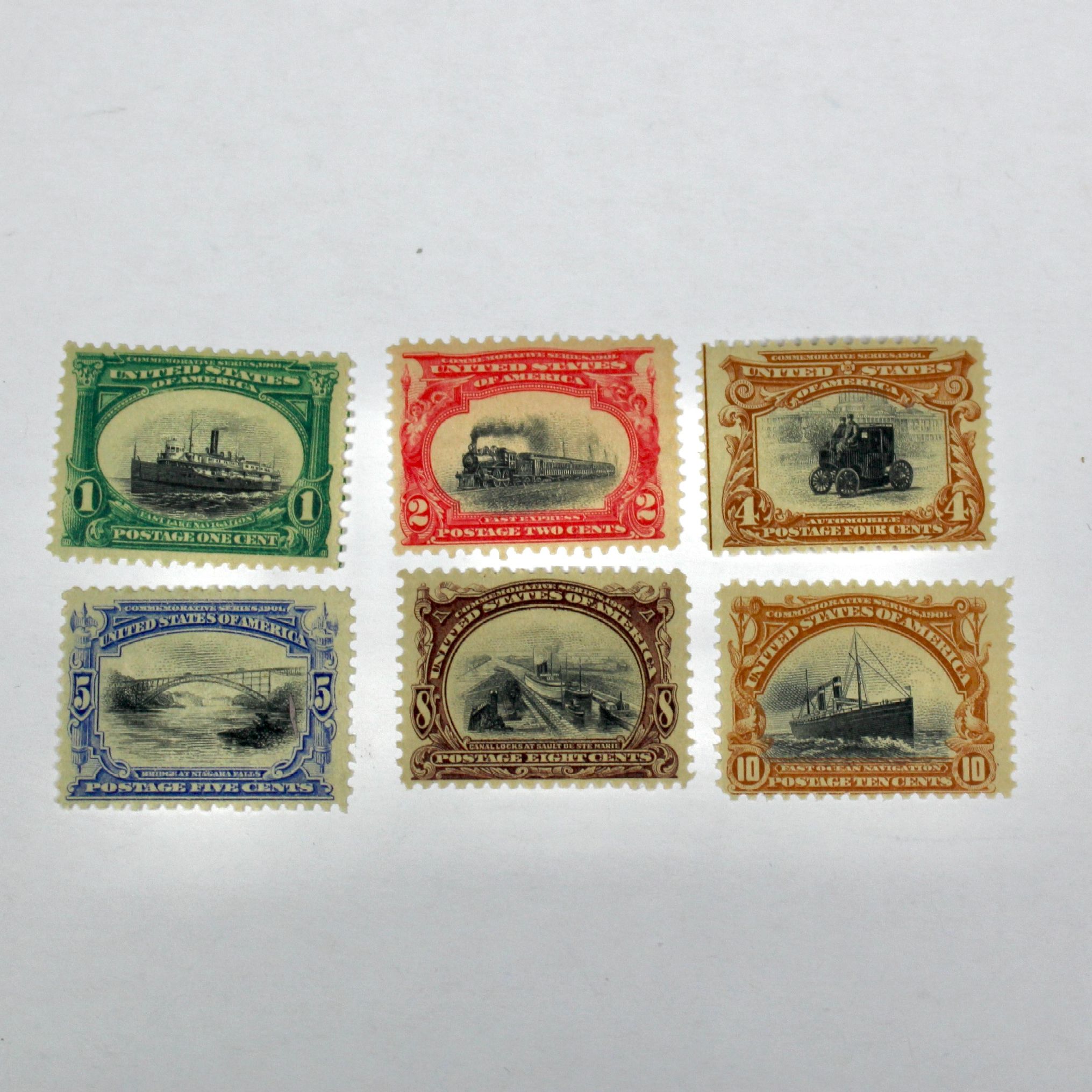 Mint Never Hinged 1901 Pan-American Exposition Postage Stamp Set