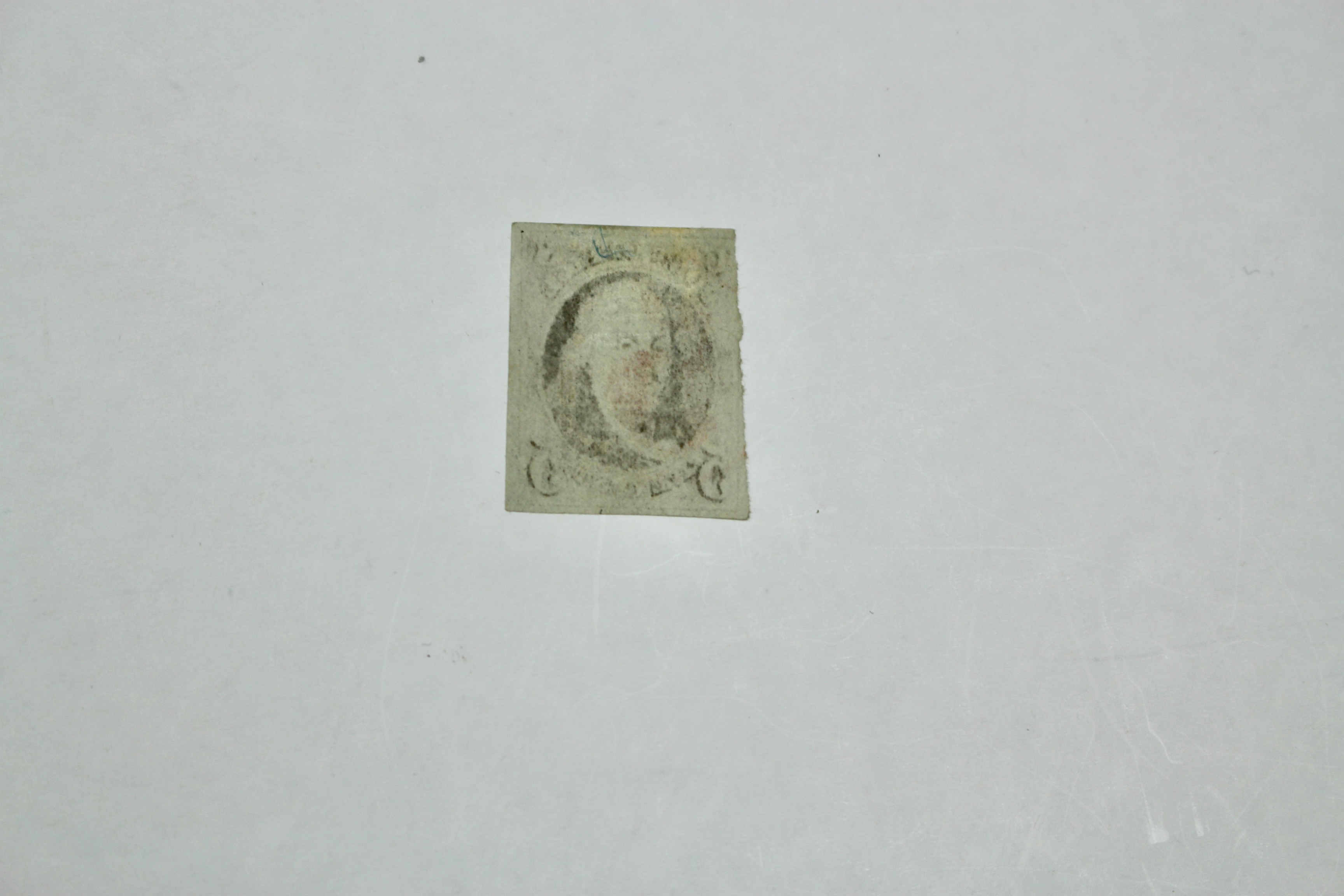 1847 U.S. Franklin 5-Cent Postage Stamp, Scott #1, First U.S. Stamp