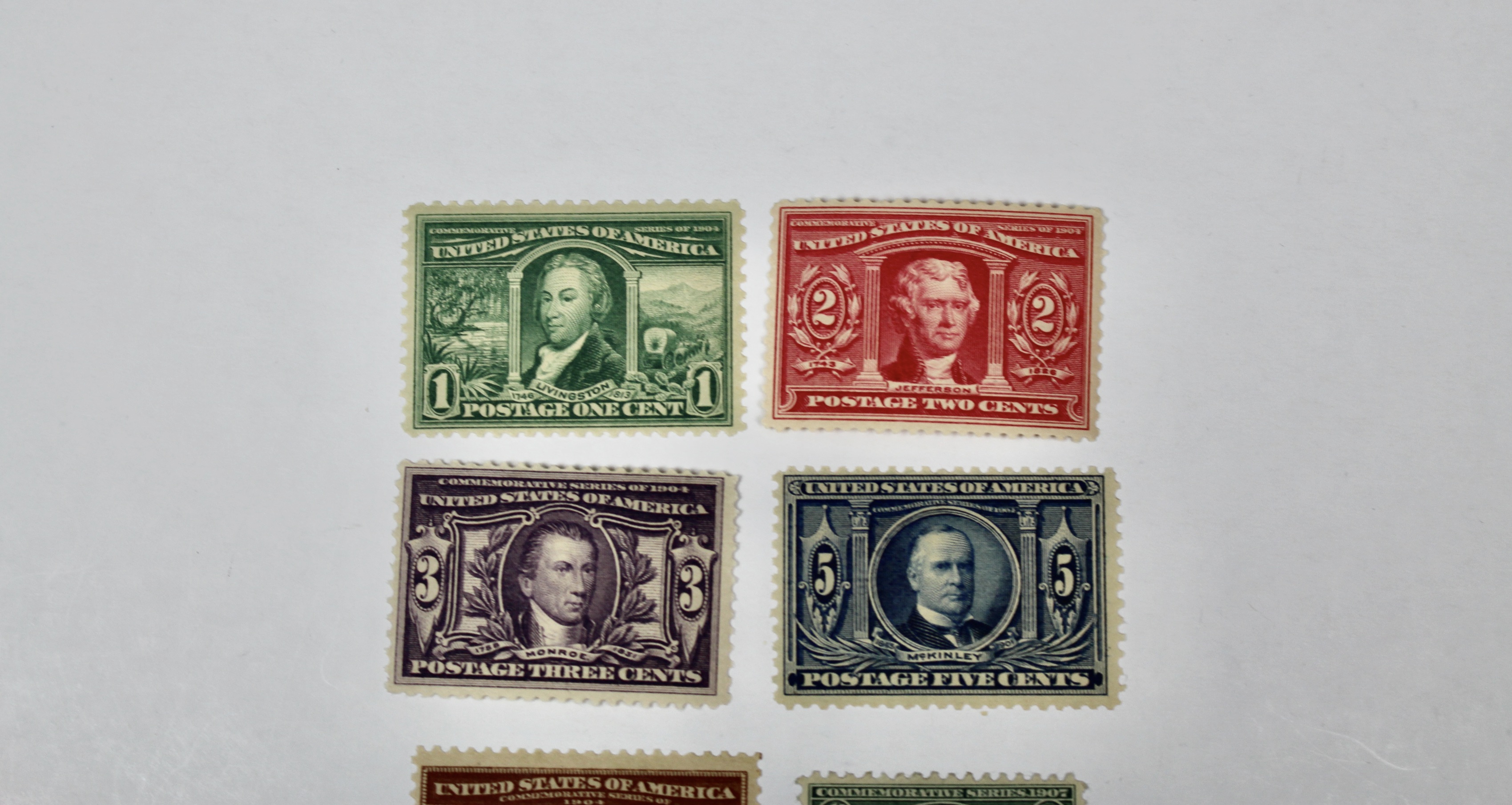 U.S. Scott 323 to 330 Postage Stamps, Mint Condition
