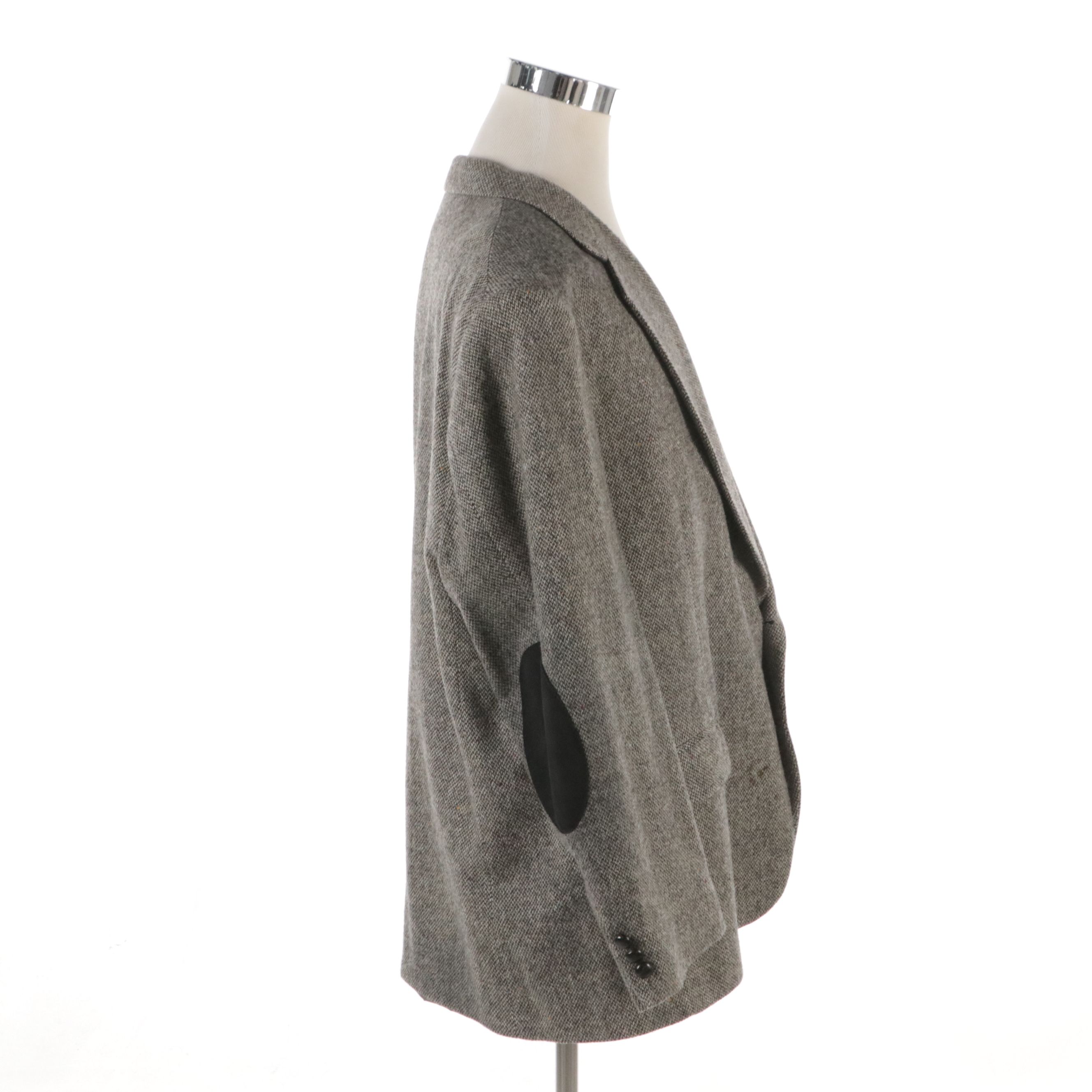 Men's Sutter & Grant Wool Tweed Sport Coat with Jordache Corduroy Flat Cap