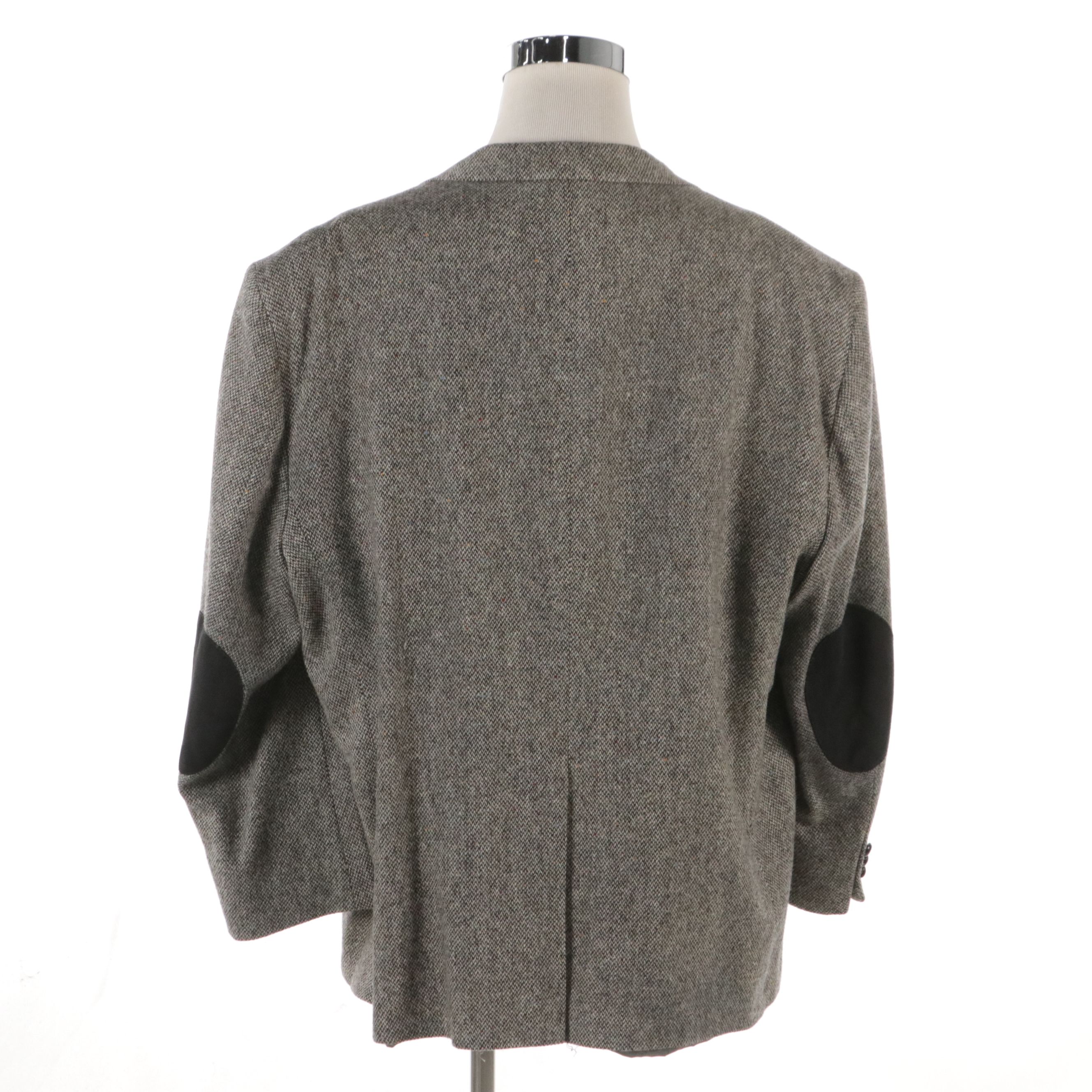 Men's Sutter & Grant Wool Tweed Sport Coat with Jordache Corduroy Flat Cap