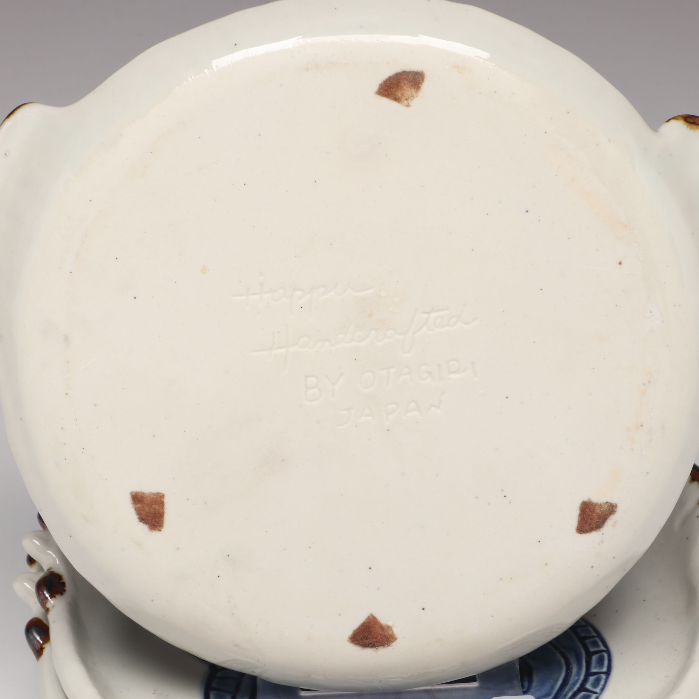 Japanese Handmade Ceramic Handled Bowls and Plates