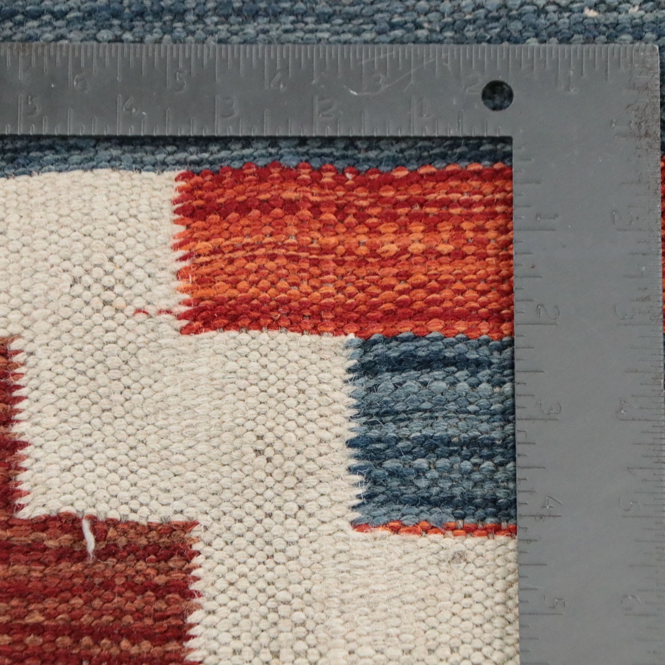 8'2 x 9'11 Handwoven Pakistani Geometric Modern Kilim Area Rug