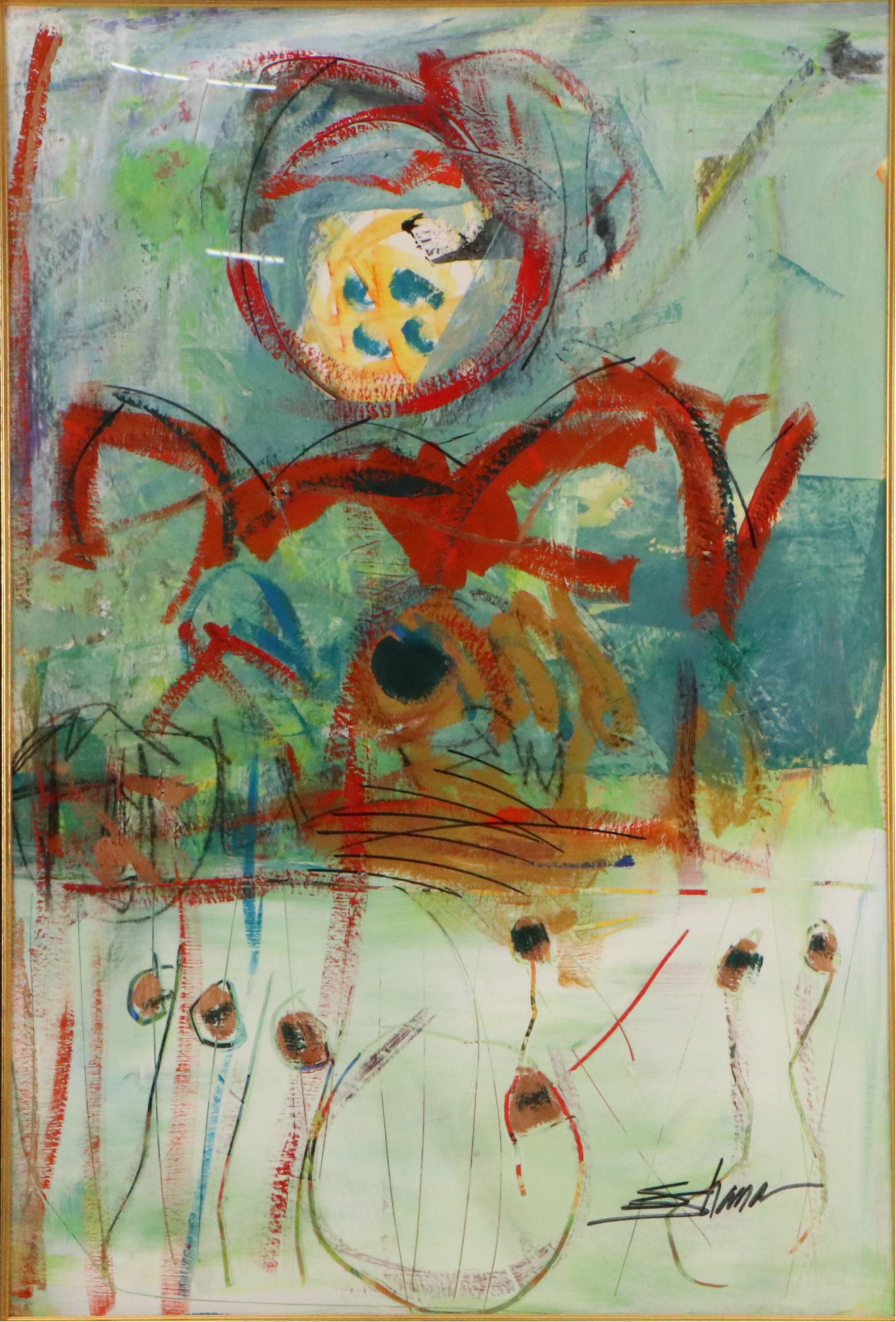 Shana Dominguez Abstract Acrylic Painting, 21st Century