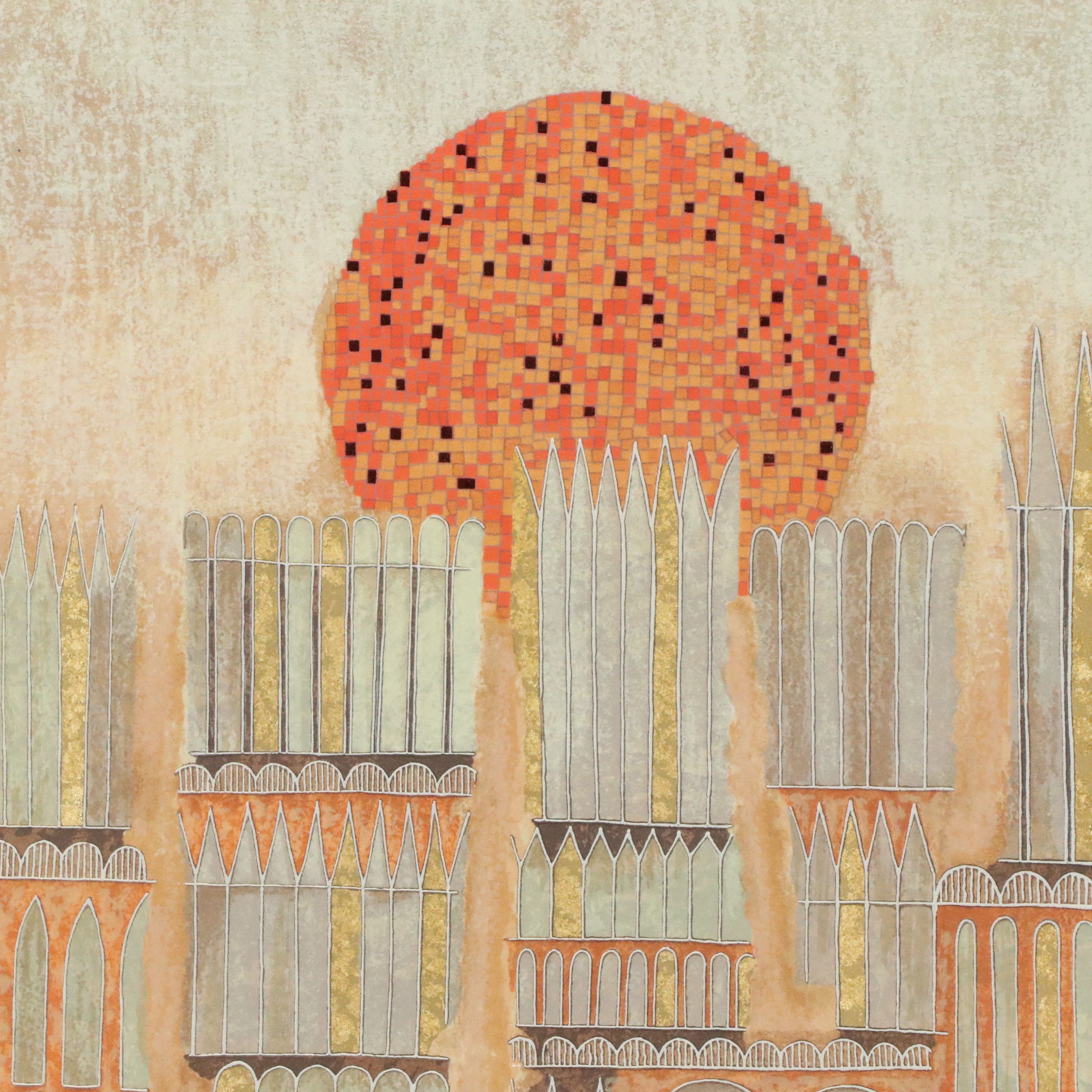 Giovanni Franko Serigraph "The Sun in the City," 2002