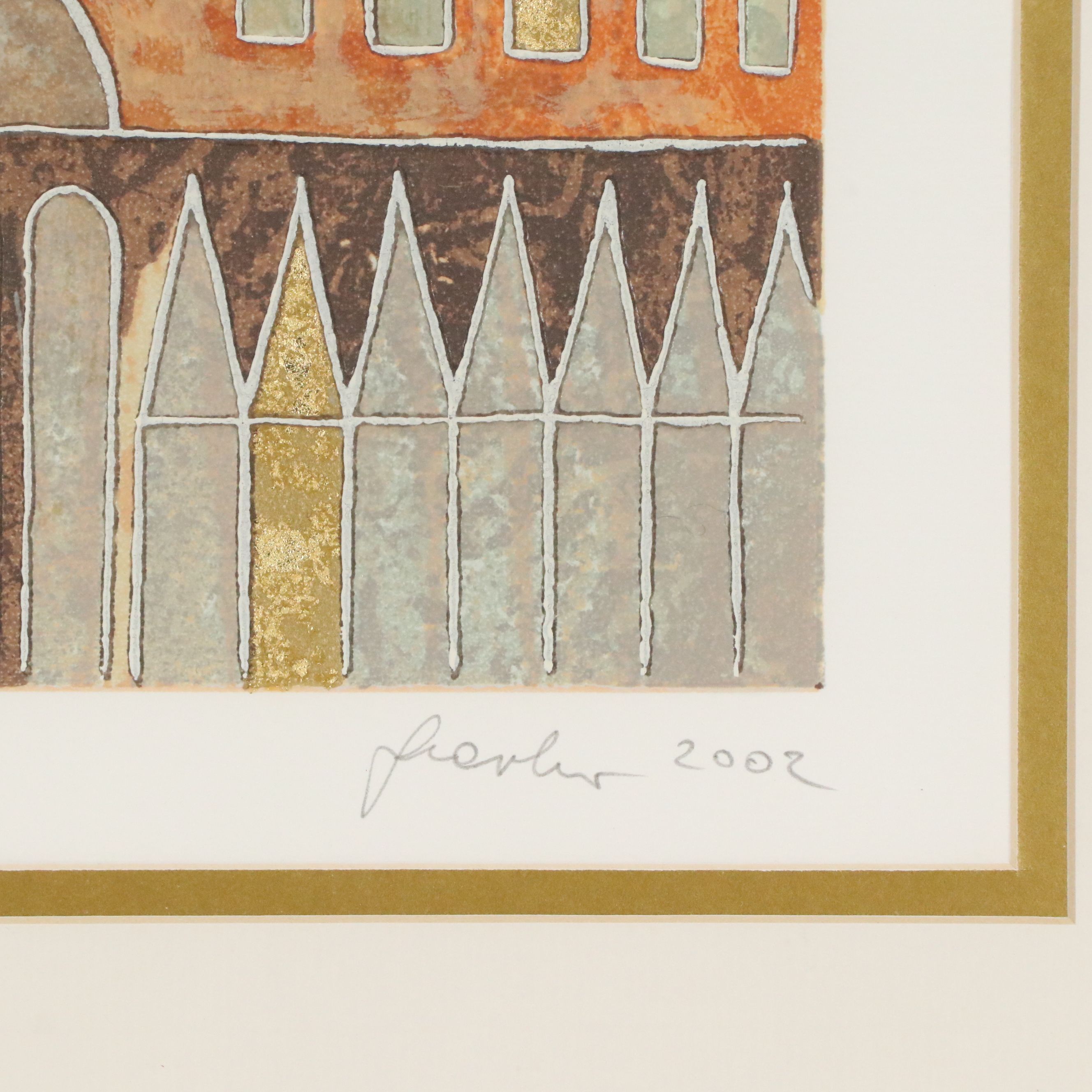 Giovanni Franko Serigraph "The Sun in the City," 2002