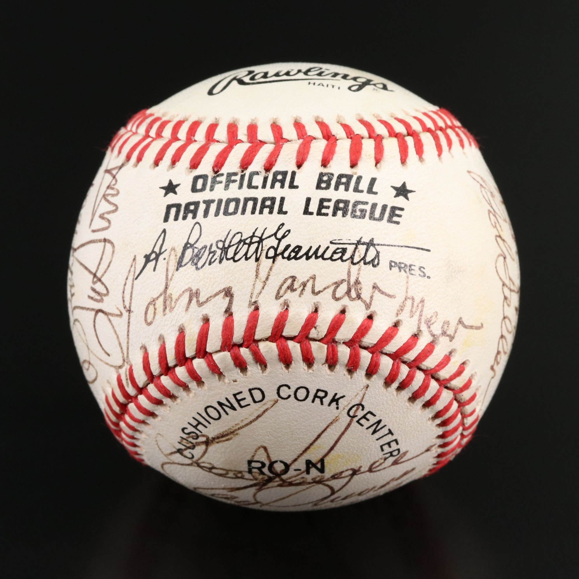 Signed Rawlings Baseball with Seventeen Signatures, Mainly HOF and Star Players