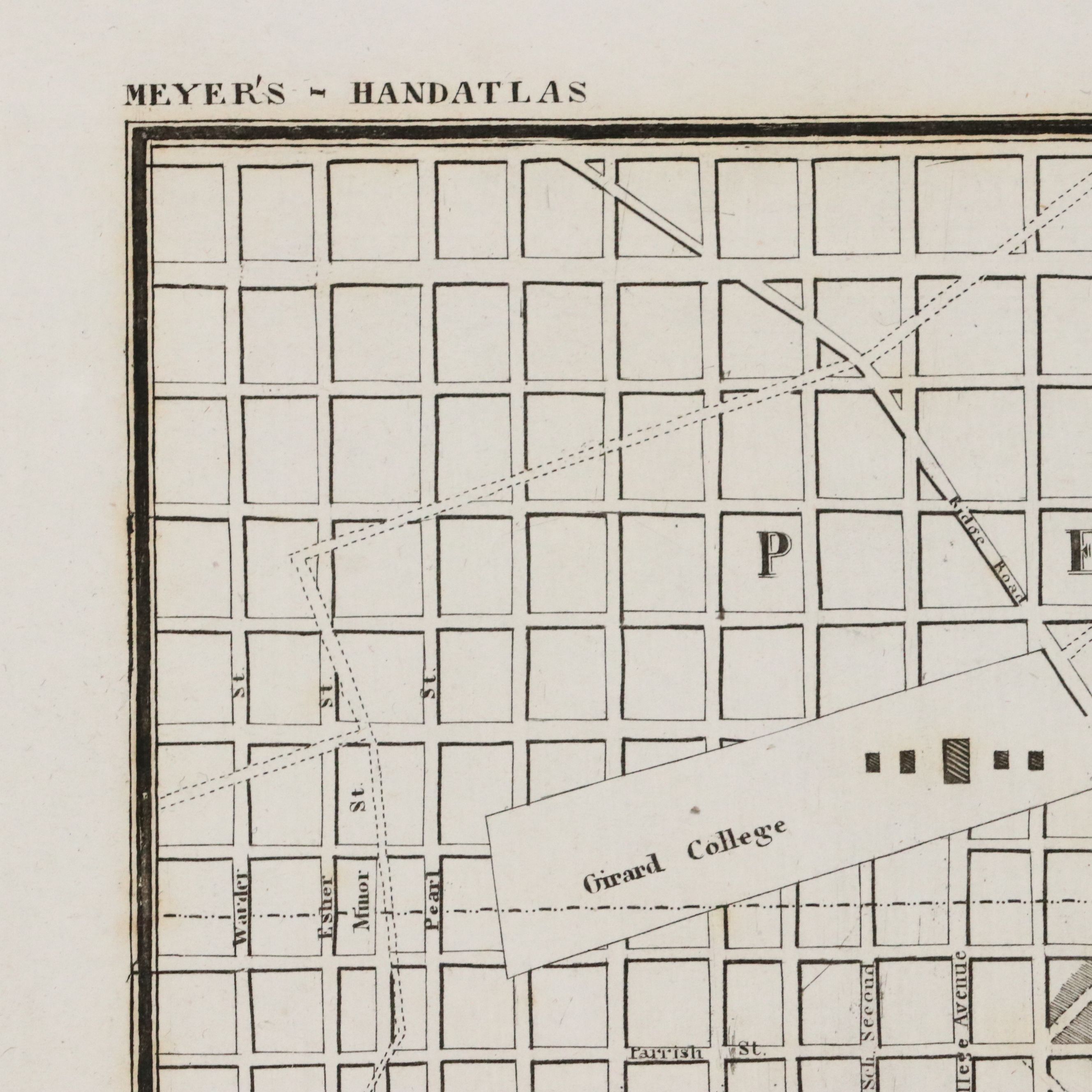 Joseph Meyer "Philadelphia" and Other Map with Antiqued Replica Map of Texas