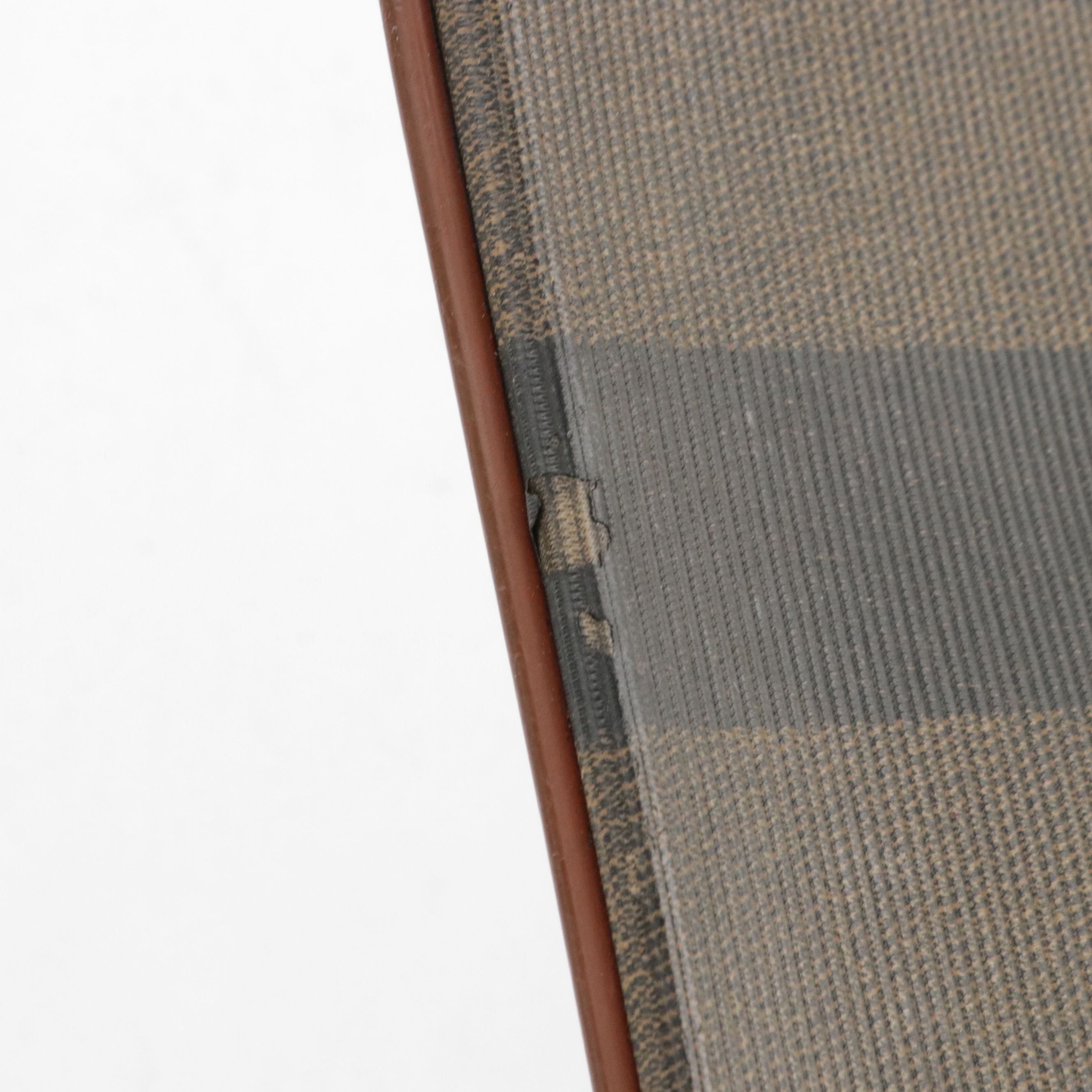 Fendi Zip Pouch Clutch in Pequin Stripe Canvas, Vintage
