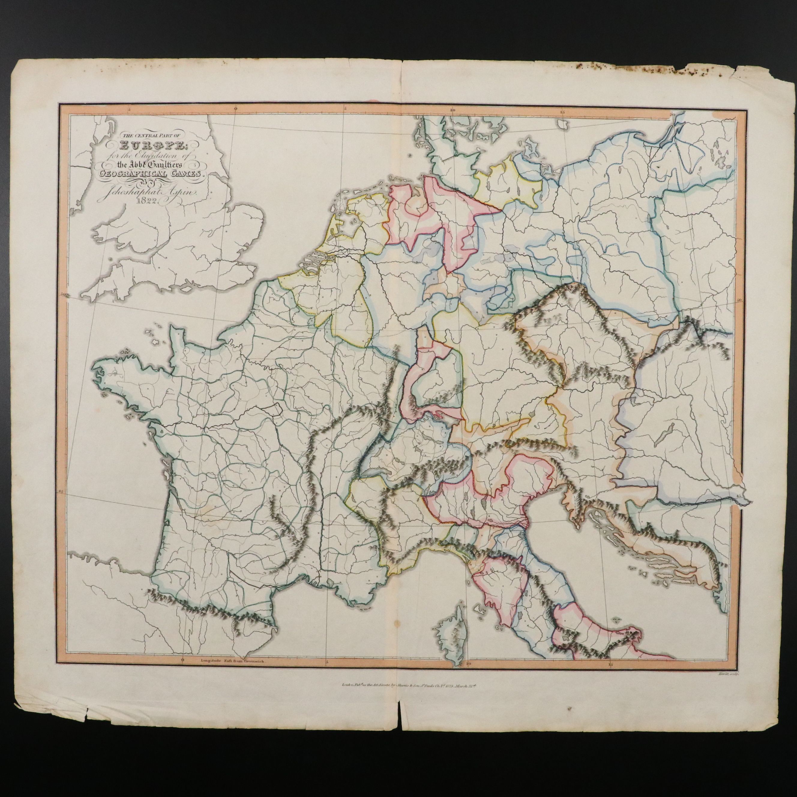 A. & C. Black Edinburgh "Austrian Dominions" with Other Antique European Maps