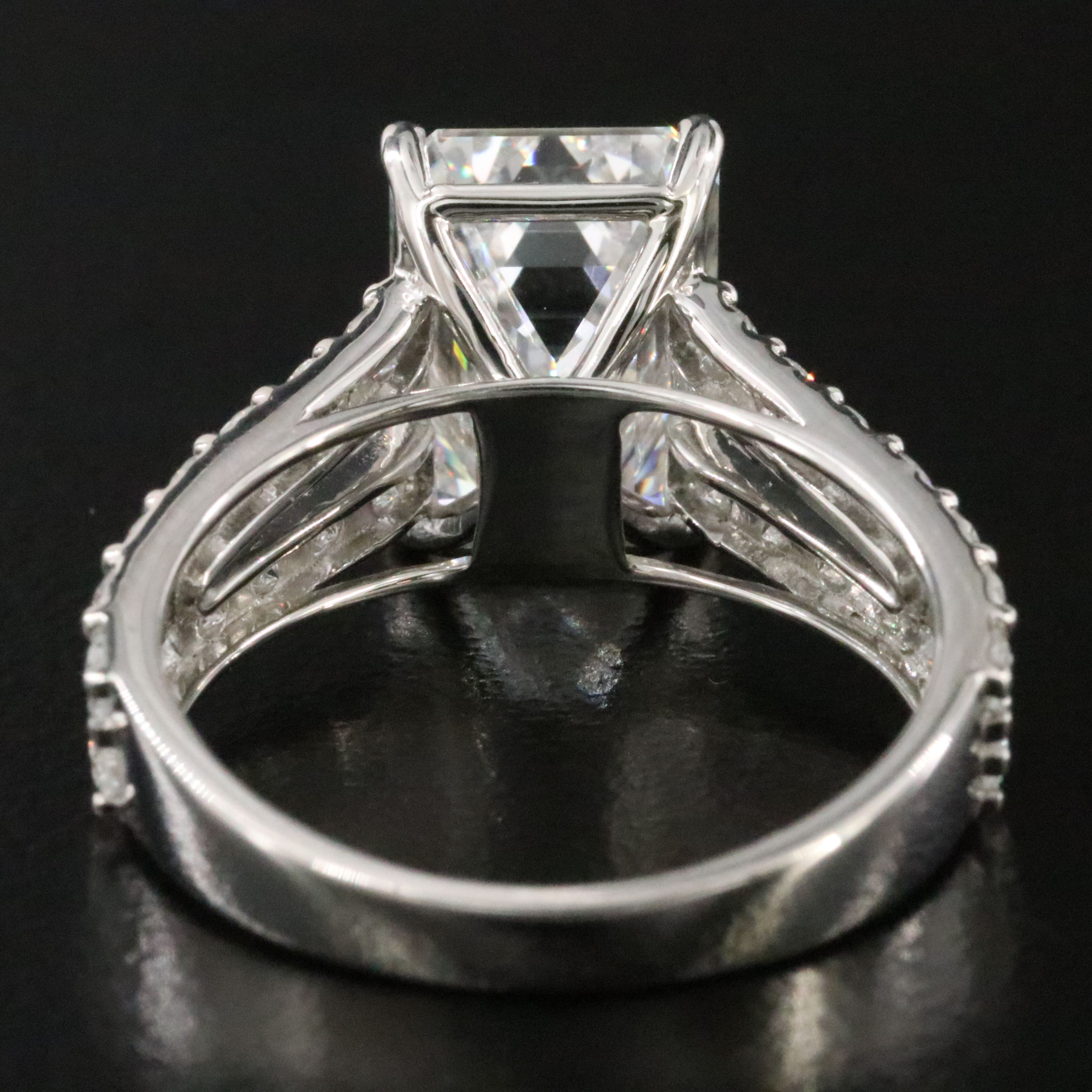 Platinum 5.50 CTW Lab Grown Diamond Ring with IGI Report