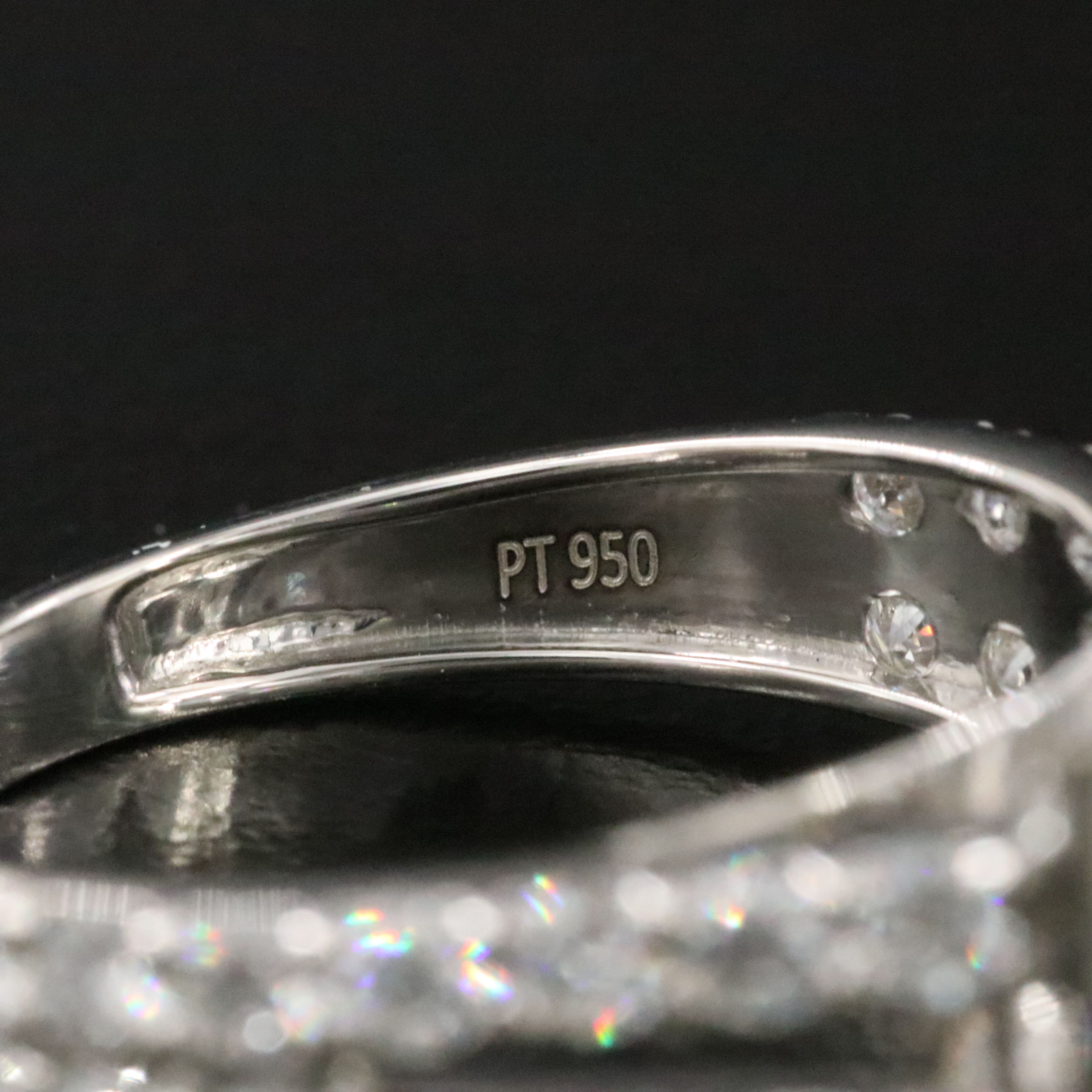 Platinum 5.50 CTW Lab Grown Diamond Ring with IGI Report
