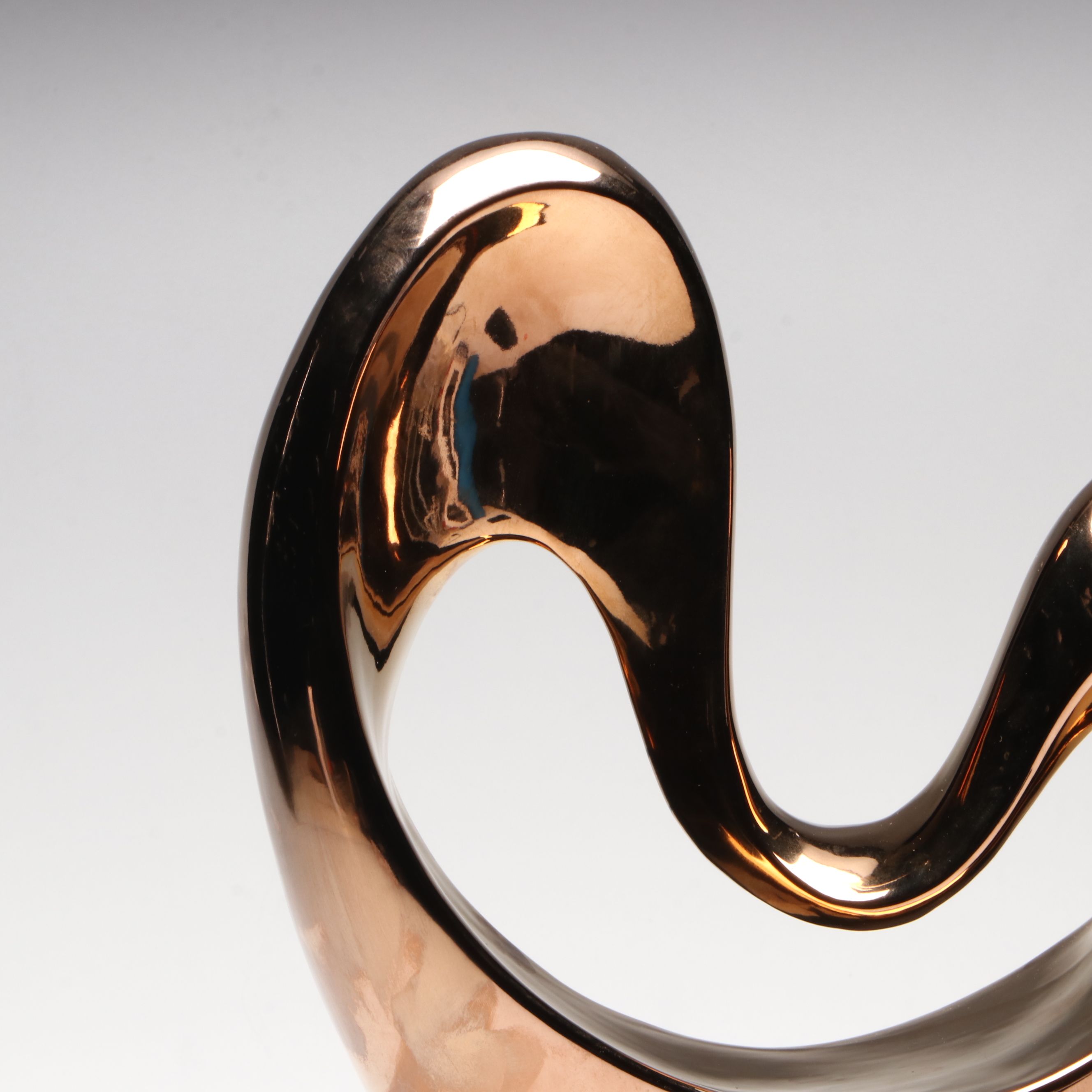 Contemporary Bronze Finish Abstract Sculpture