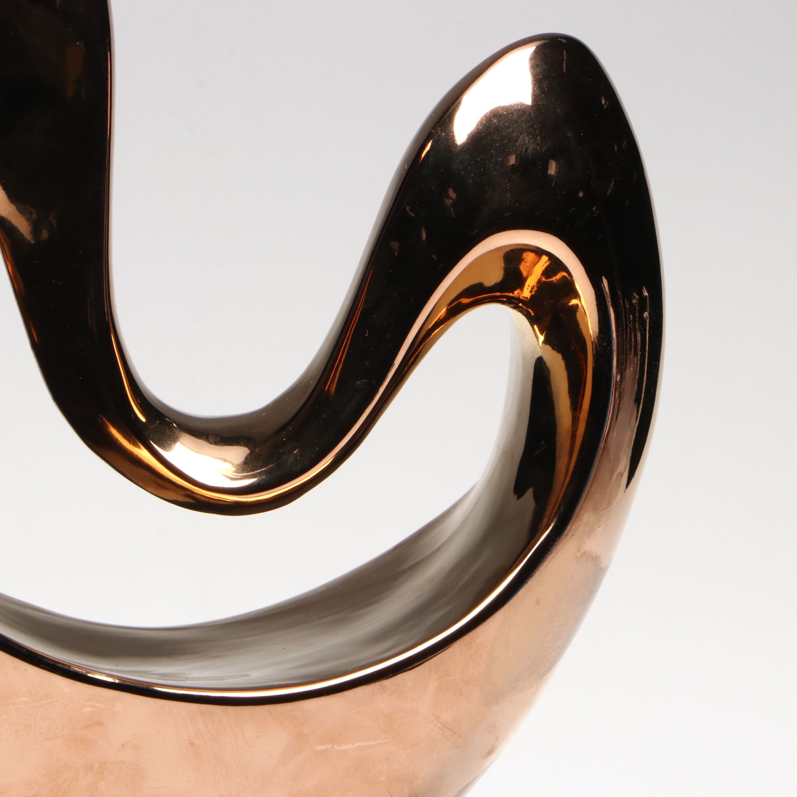 Contemporary Bronze Finish Abstract Sculpture