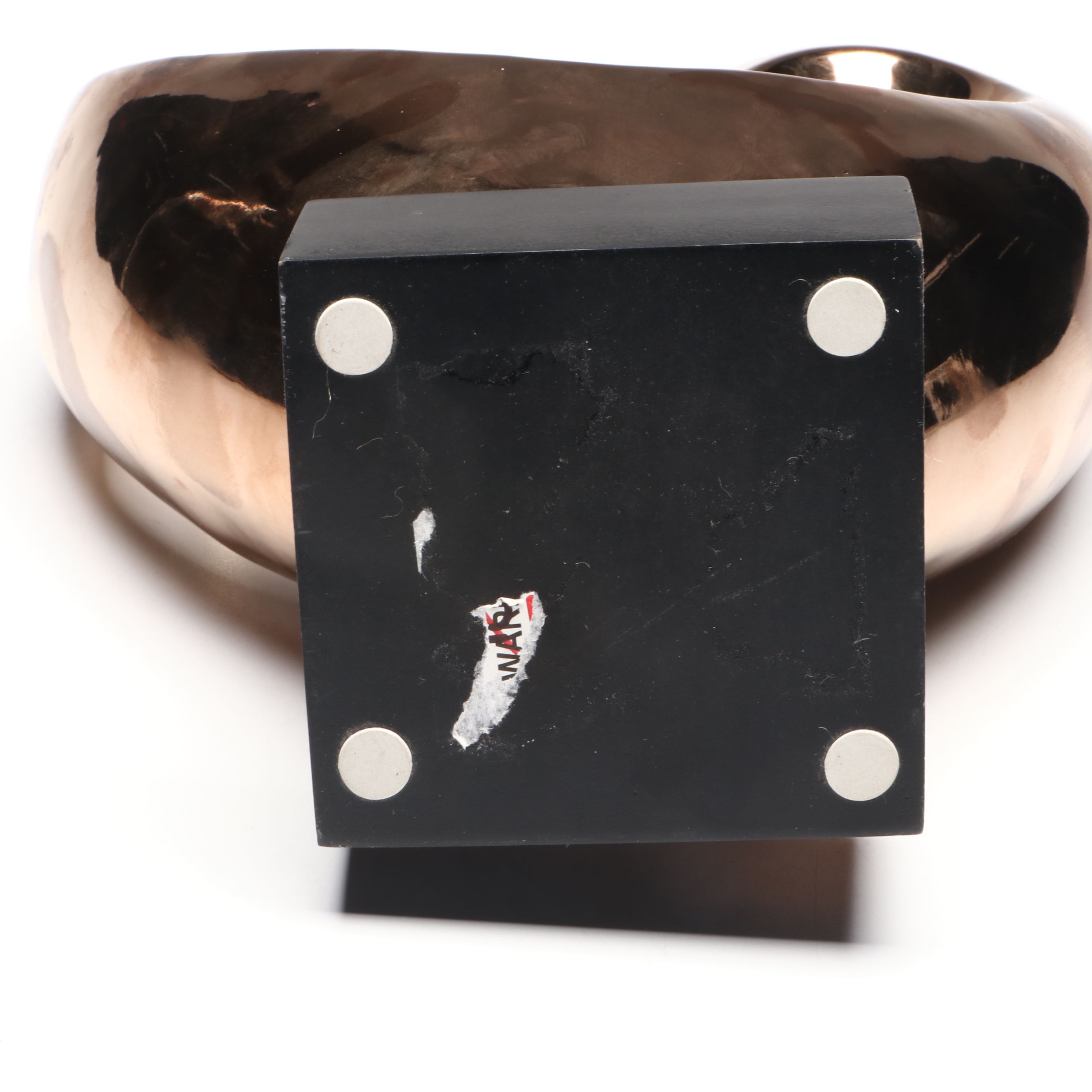 Contemporary Bronze Finish Abstract Sculpture