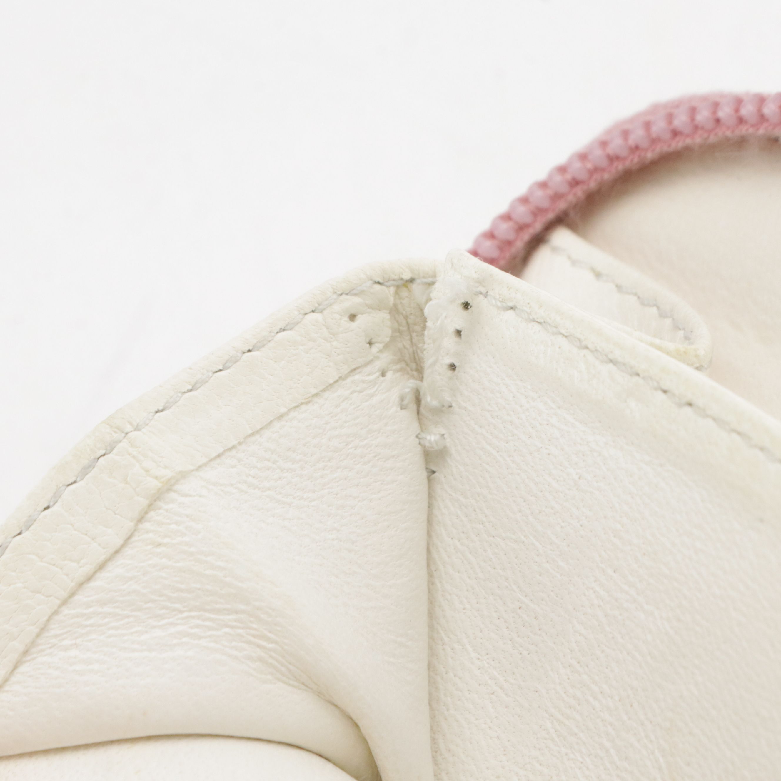Prada Bifold Compact Wallet in Light Pink Tessuto Nylon and White Leather